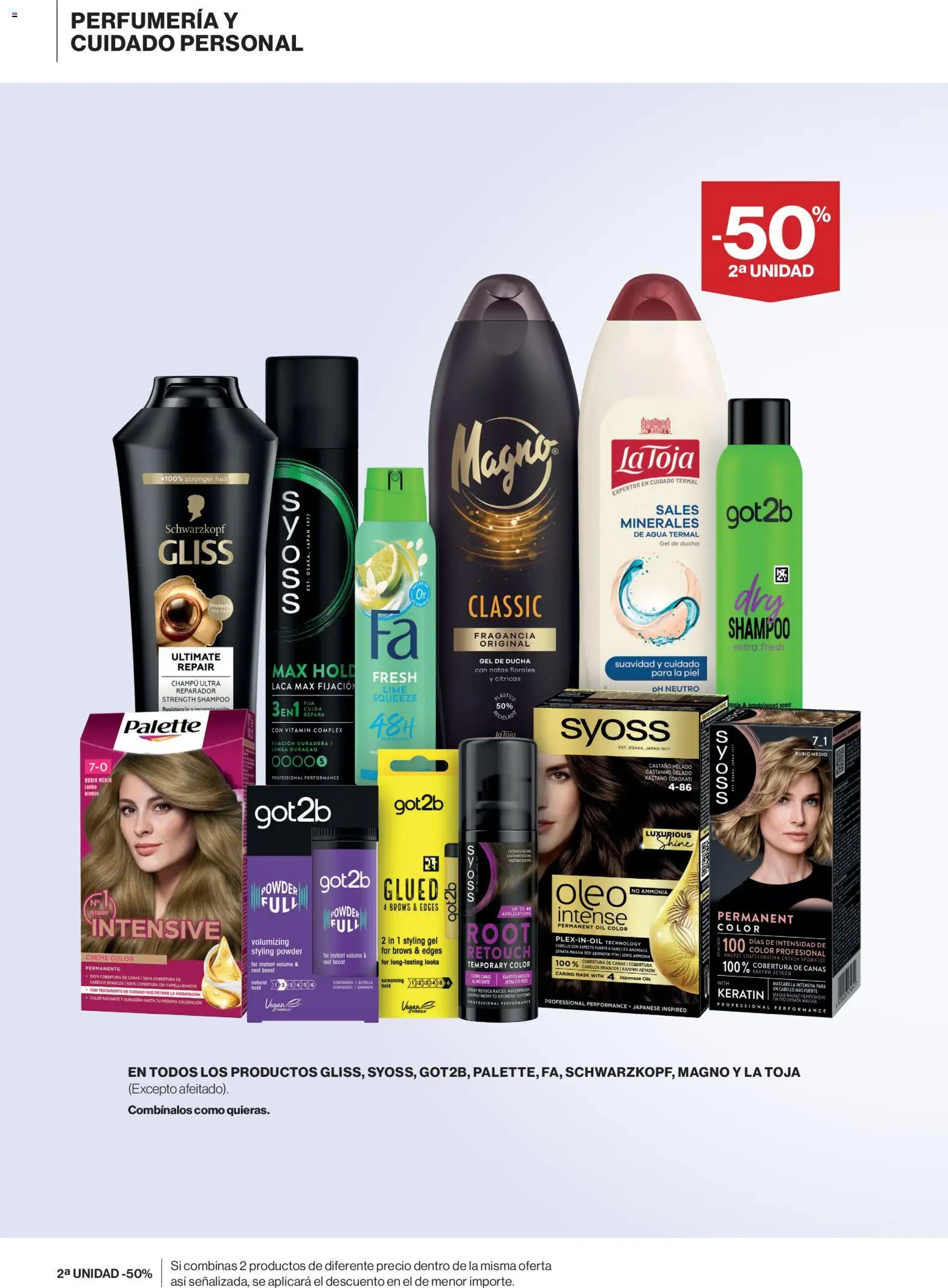 Supercor Península y Baleares │ válido desde el 07.01.2026 | Página: 16 | Productos: Fragancia, Champú, Gel de ducha, Ducha