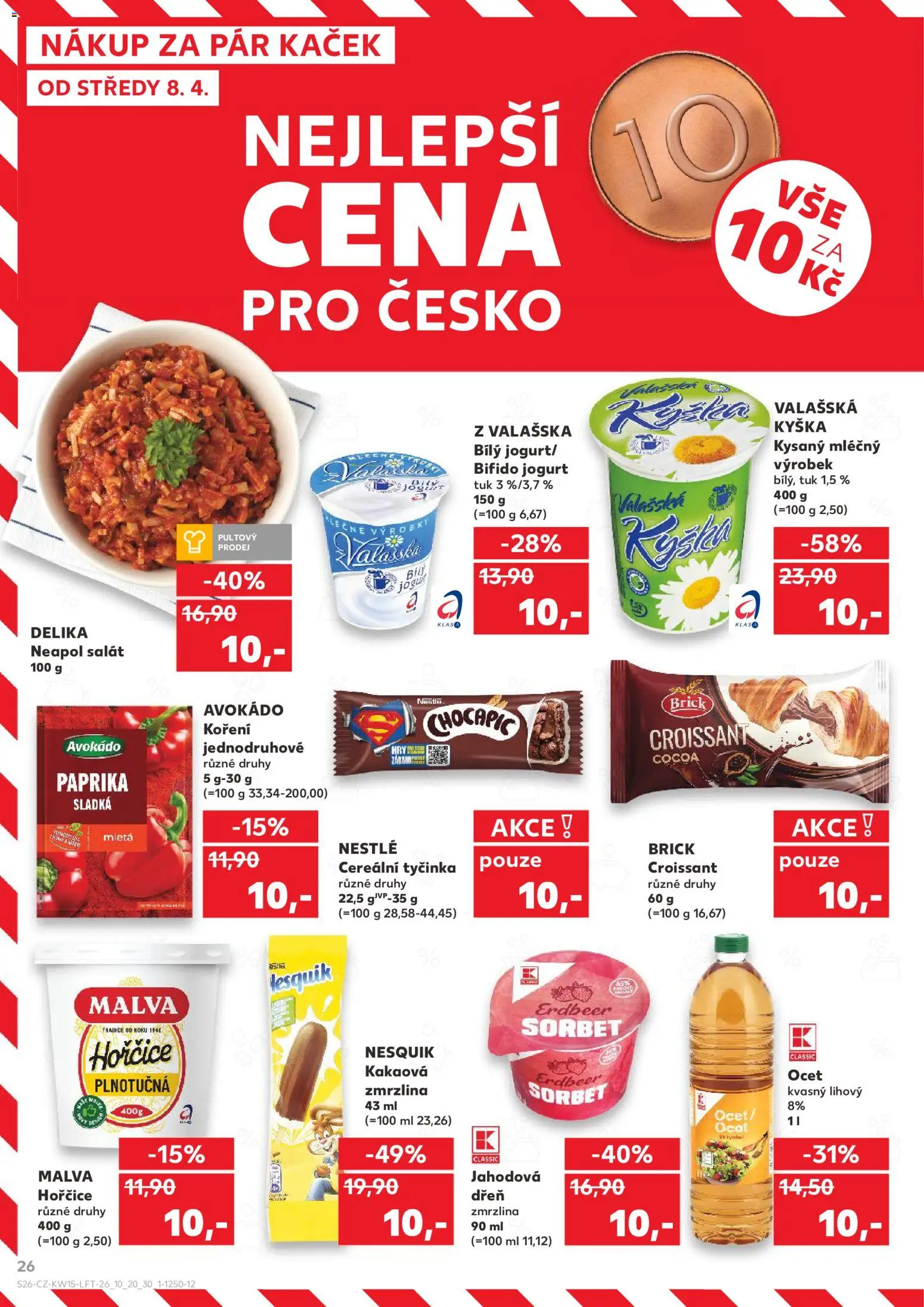 Kaufland leták - Praha 4 od 08.04.2026 | Strana: 26 | Produkty: Jogurt, Koření, Avokádo, Chocapic