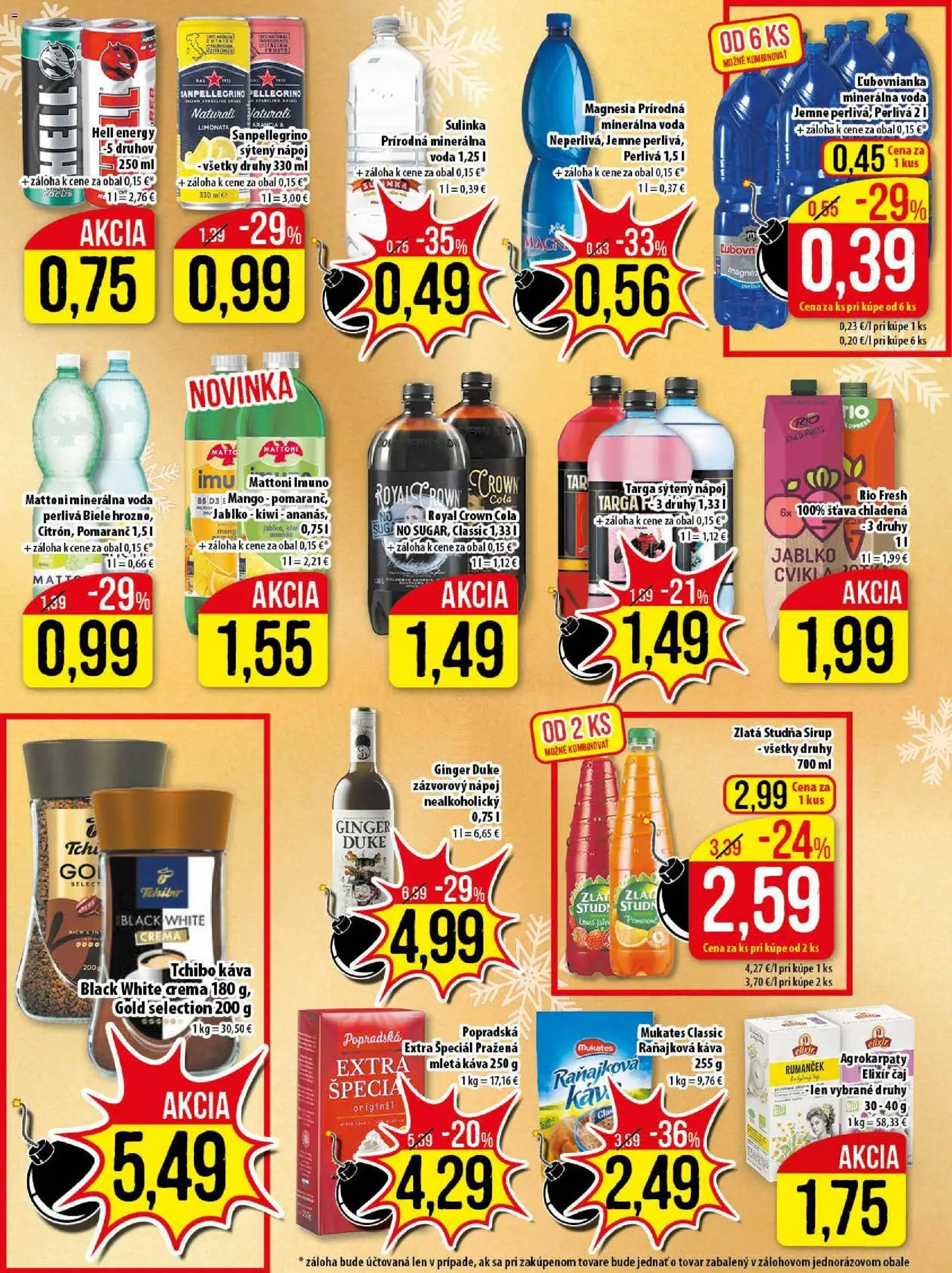 Nové Klas akcie – leták je platný od 08.12.2025 | Strana: 21 | Produkty: Káva, Magnesia, Kiwi, Mattoni