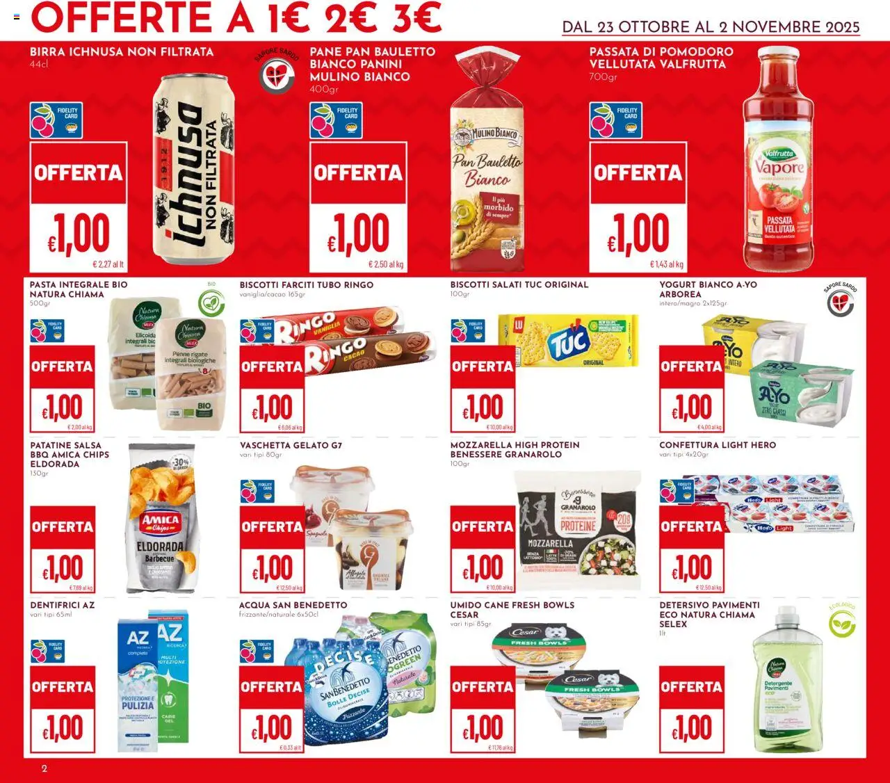 Volantino Pan del 23.10.2025 | Pagina: 2 | Prodotti: Yogurt, Birra, Salsa, Pomodoro
