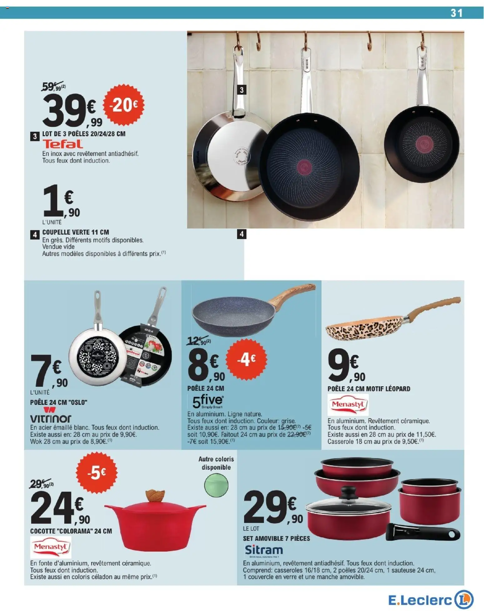 {H1} | Page: 31 | Produits: Poêle, Casseroles, Casserole, Tefal