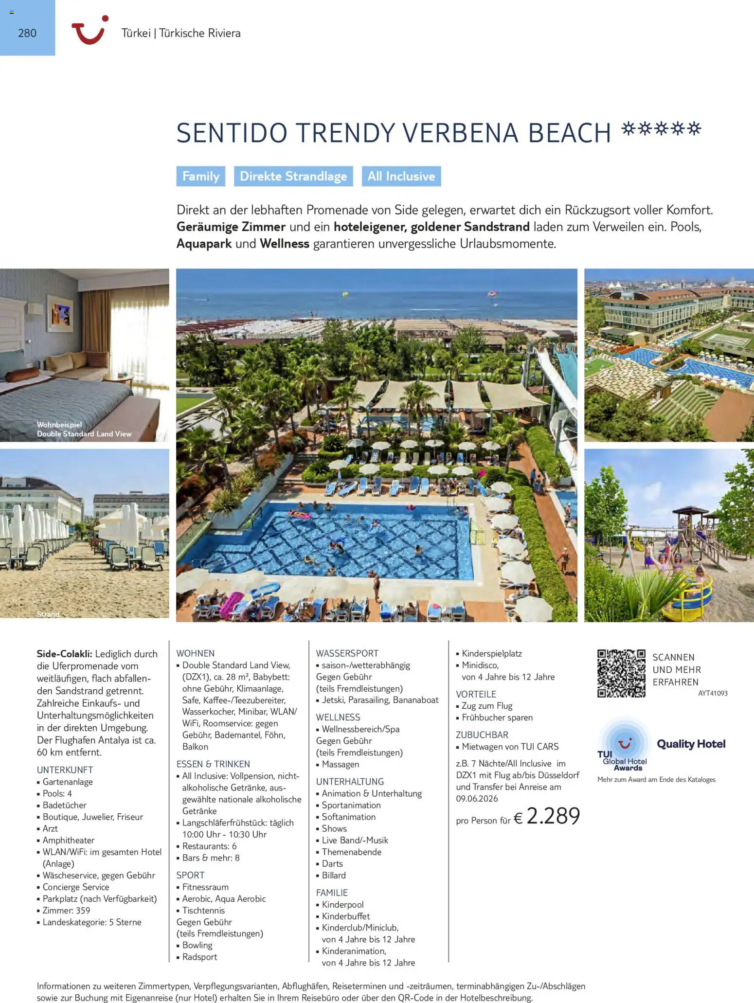 Aida  Südeuropa & Nordafrika 2026/27 – gültig ab 01.01.2026 | Seite: 280 | Produkte: Babybett, Uhr