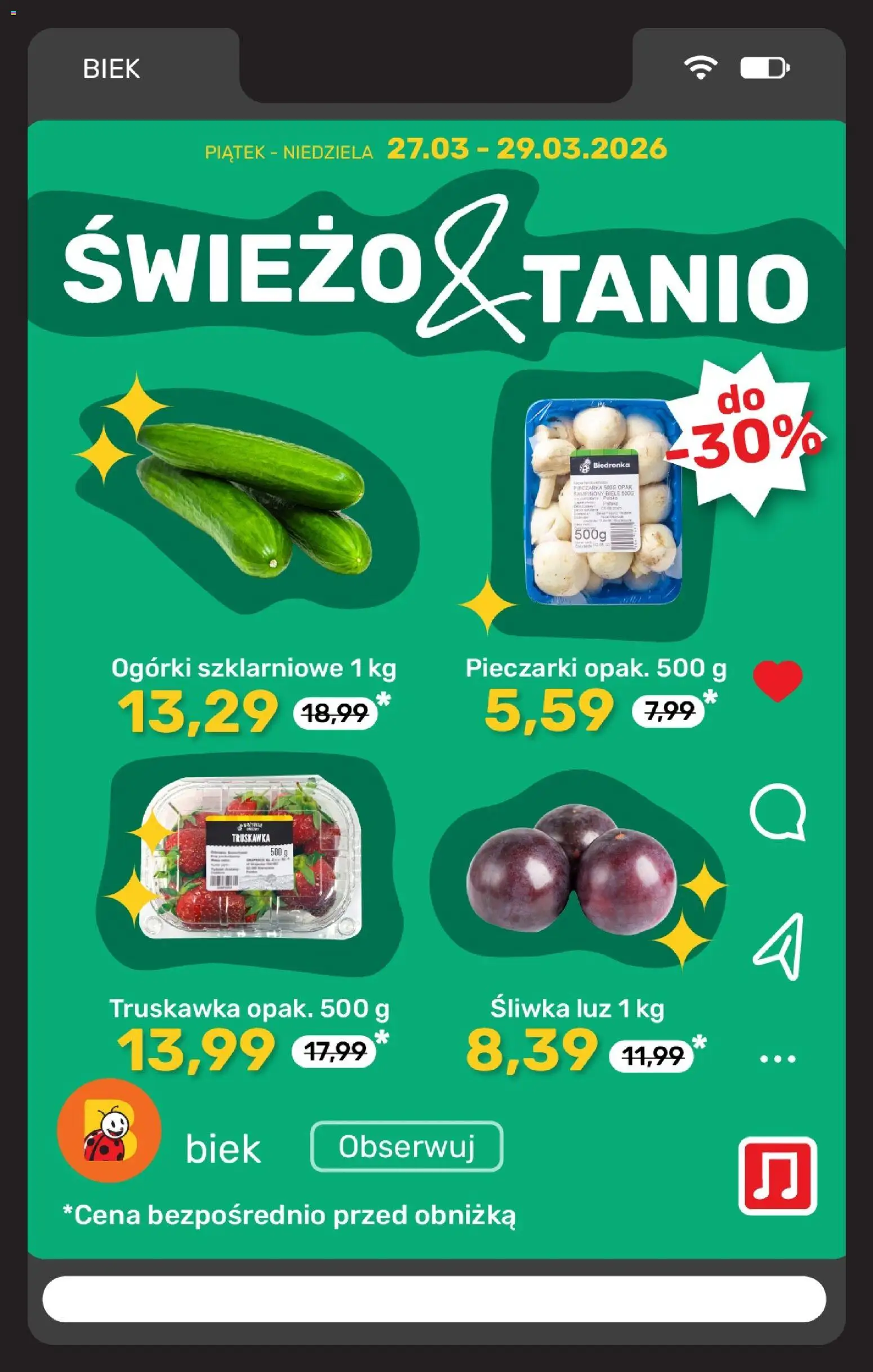 Biedronka gazetka - BIEK Express od 29.03.2026 | Strona: 7