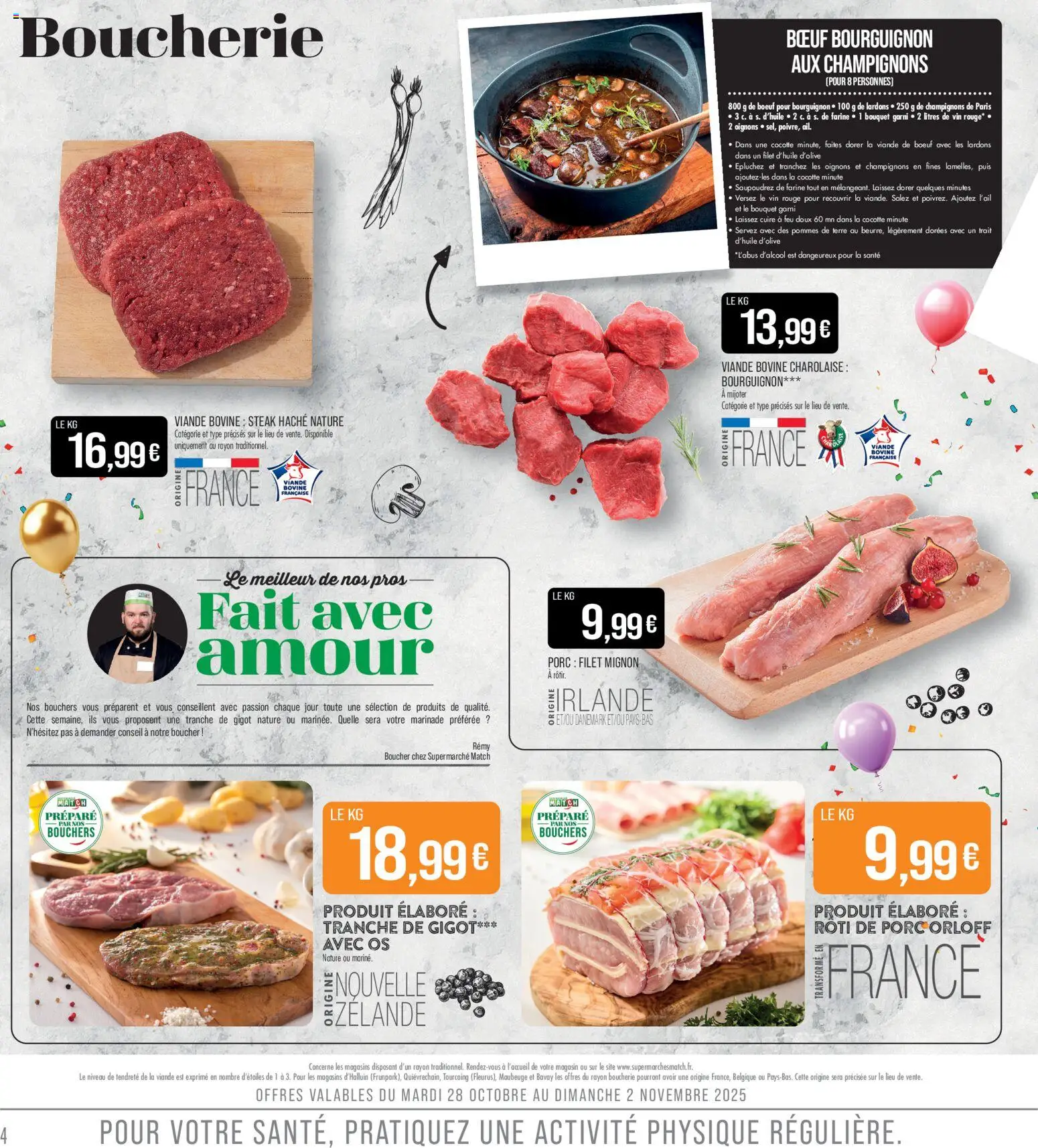 {H1} | Page: 4 | Produits: Cocotte minute, Viande de bœuf, Vin, Oignons