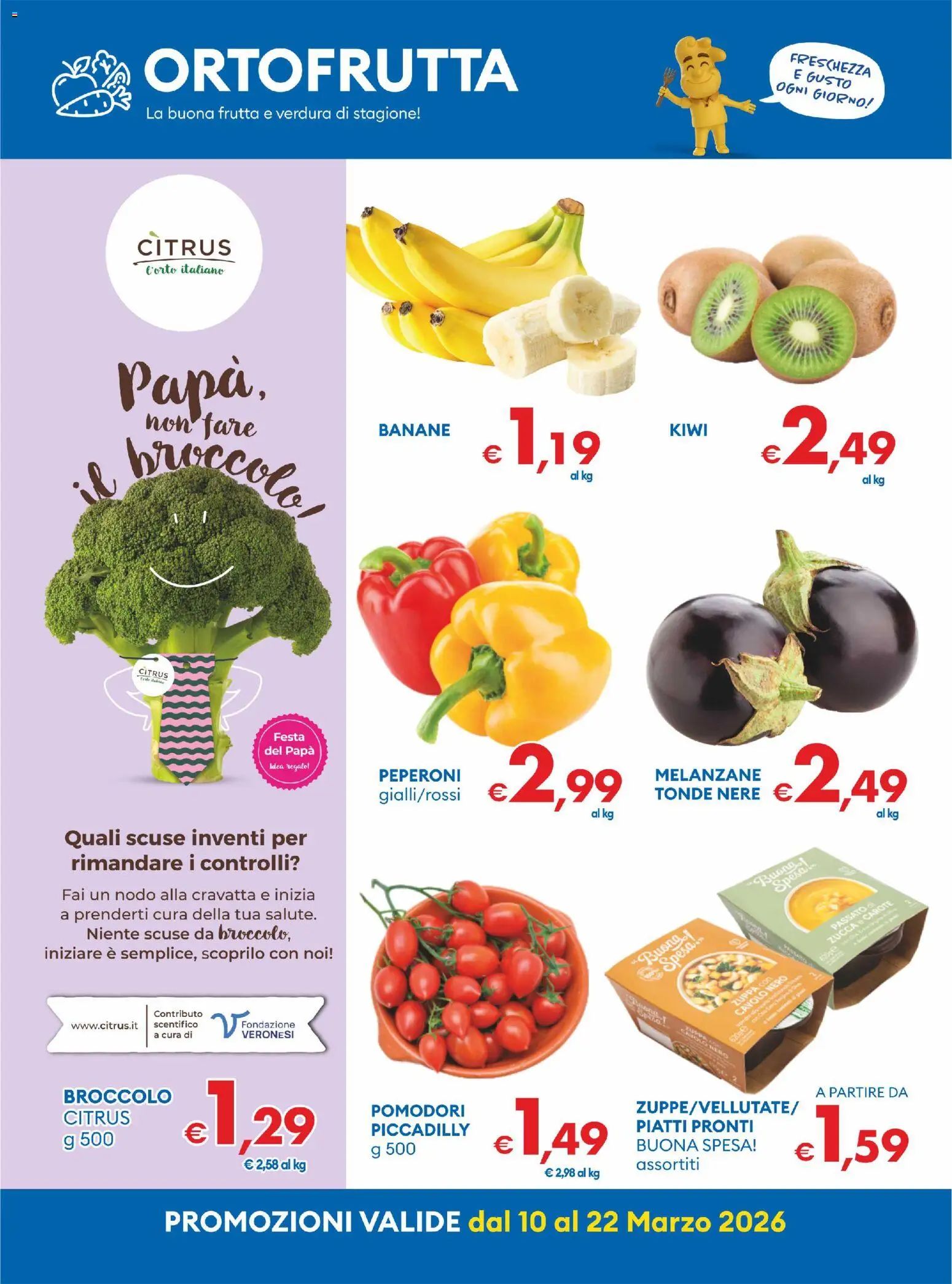Volantino MD Discount del 10.03.2026 | Pagina: 15 | Prodotti: Banane, Pomodori, Cavolo, Melanzane