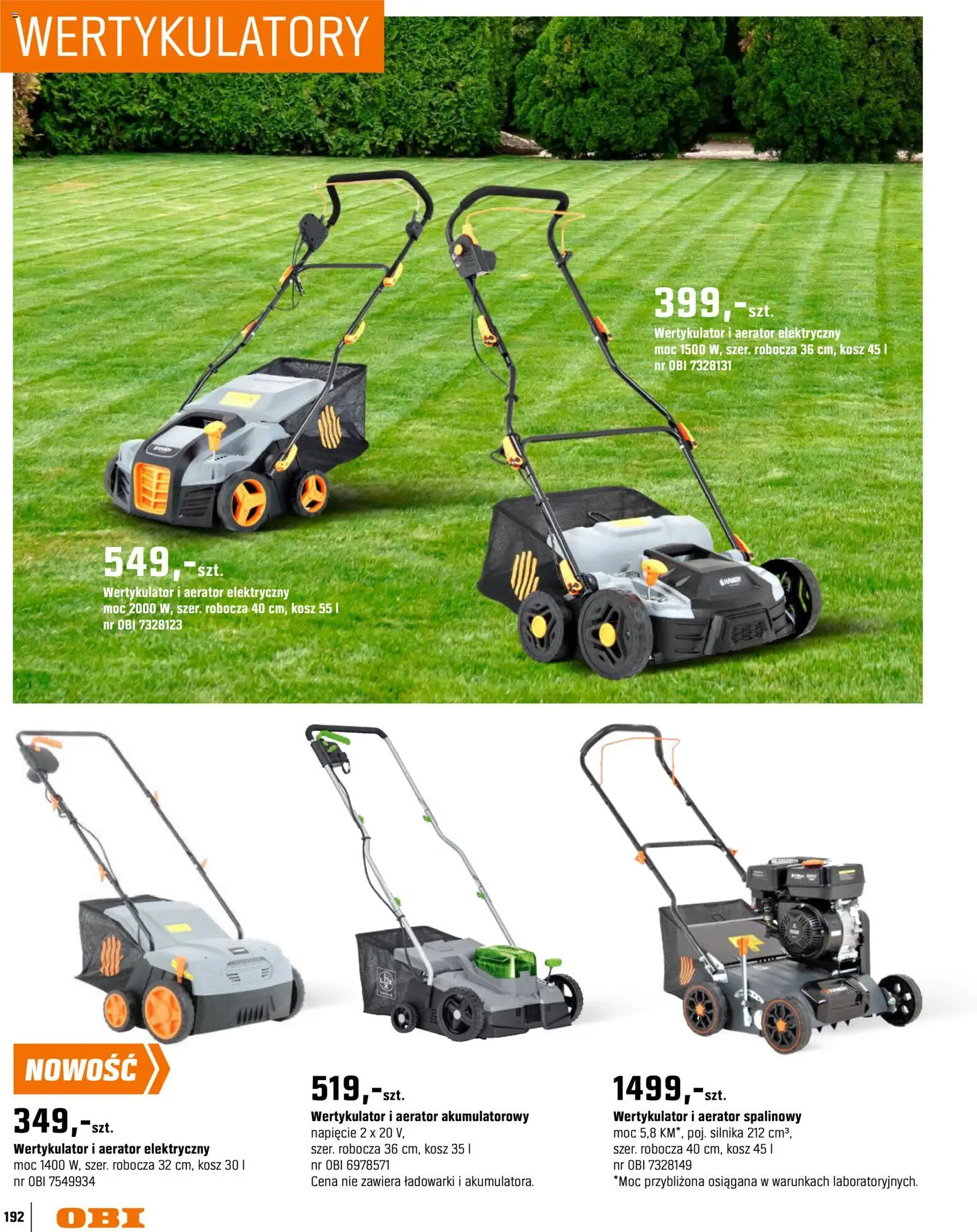 OBI gazetka - Ogród od 11.03.2026 | Strona: 192 | Produkty: Kosz