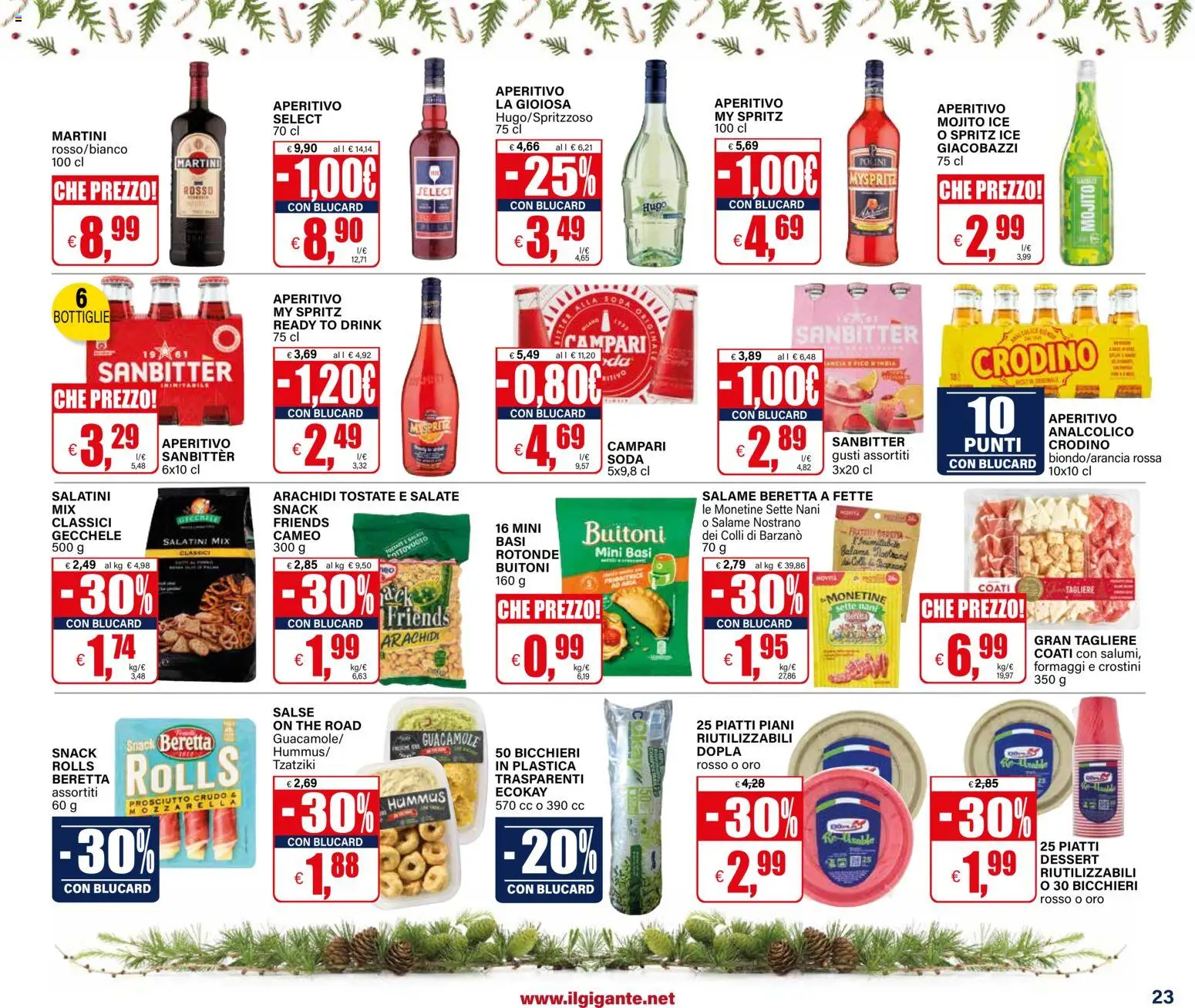 Volantino Il Gigante del 15.12.2025 | Pagina: 23 | Prodotti: Prosciutto, The, Tagliere, Arachidi
