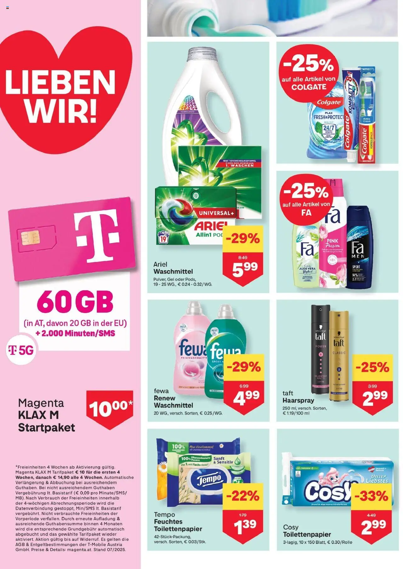 MPREIS Steyr gültig ab 31.07.2025 | Seite: 10 | Produkte: Haarspray, Waschmittel