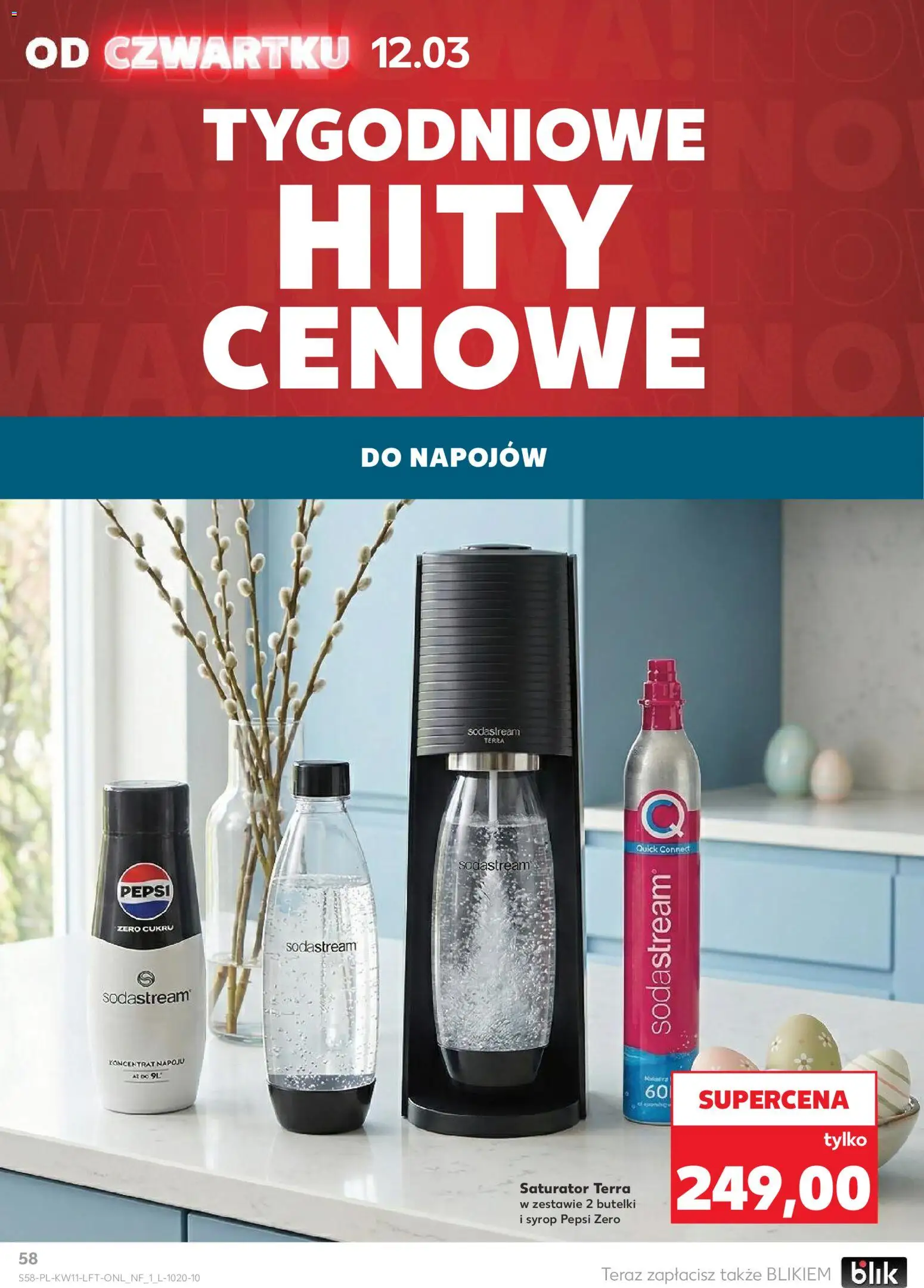 Kaufland Polsko leták od 12.03.2026 | Strana: 58 | Produkty: Pepsi, Pepsi Zero, Sodastream