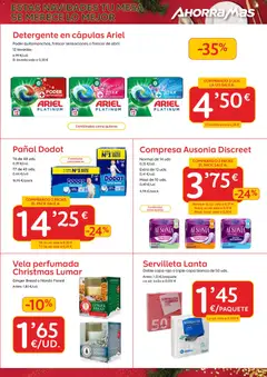 Vista previa AhorraMas folleto válido desde el 11.12.2025 | Página: 15 | Productos: Quitamanchas, Detergente, Vela, Mesa
