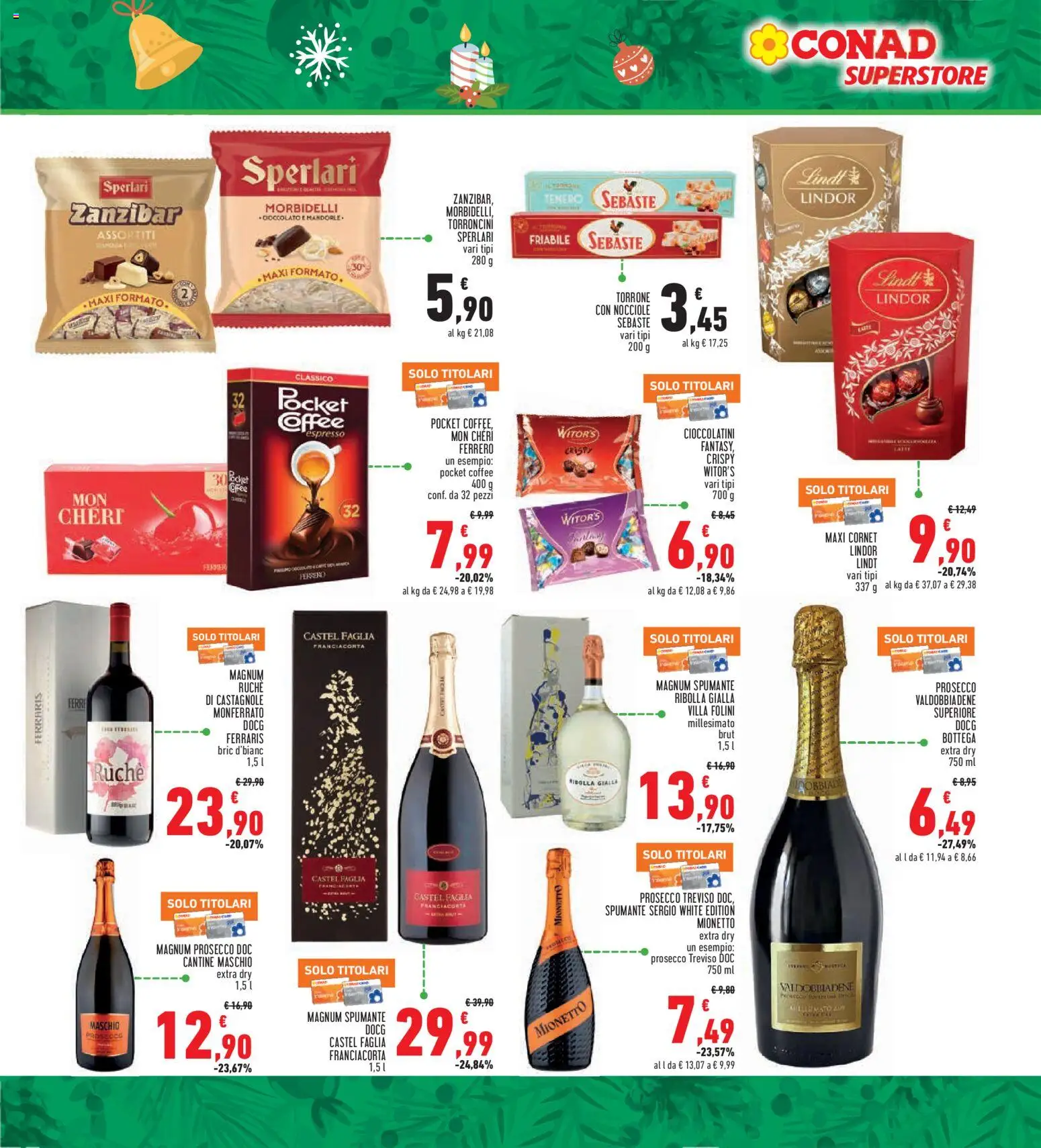 Volantino Conad del 20.11.2025 | Pagina: 13 | Prodotti: Cioccolato, Prosecco, Spumante, Cioccolatini