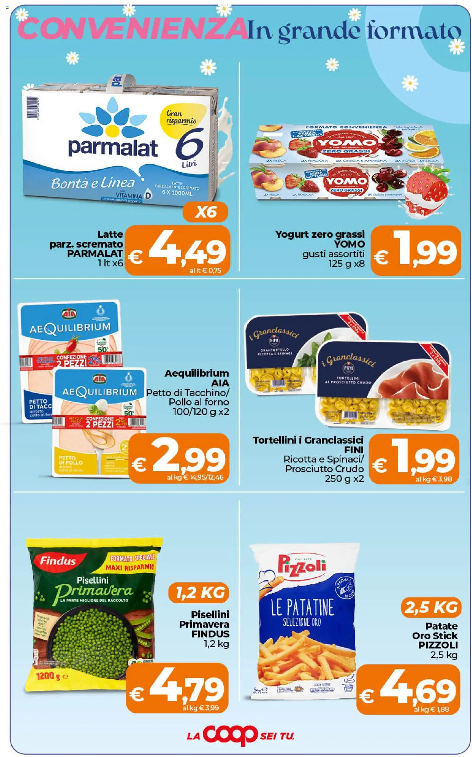 Volantino Ipercoop del 17.04.2026 | Pagina: 2 | Prodotti: Arrosto, Prosciutto Crudo, Spinaci, Ricotta