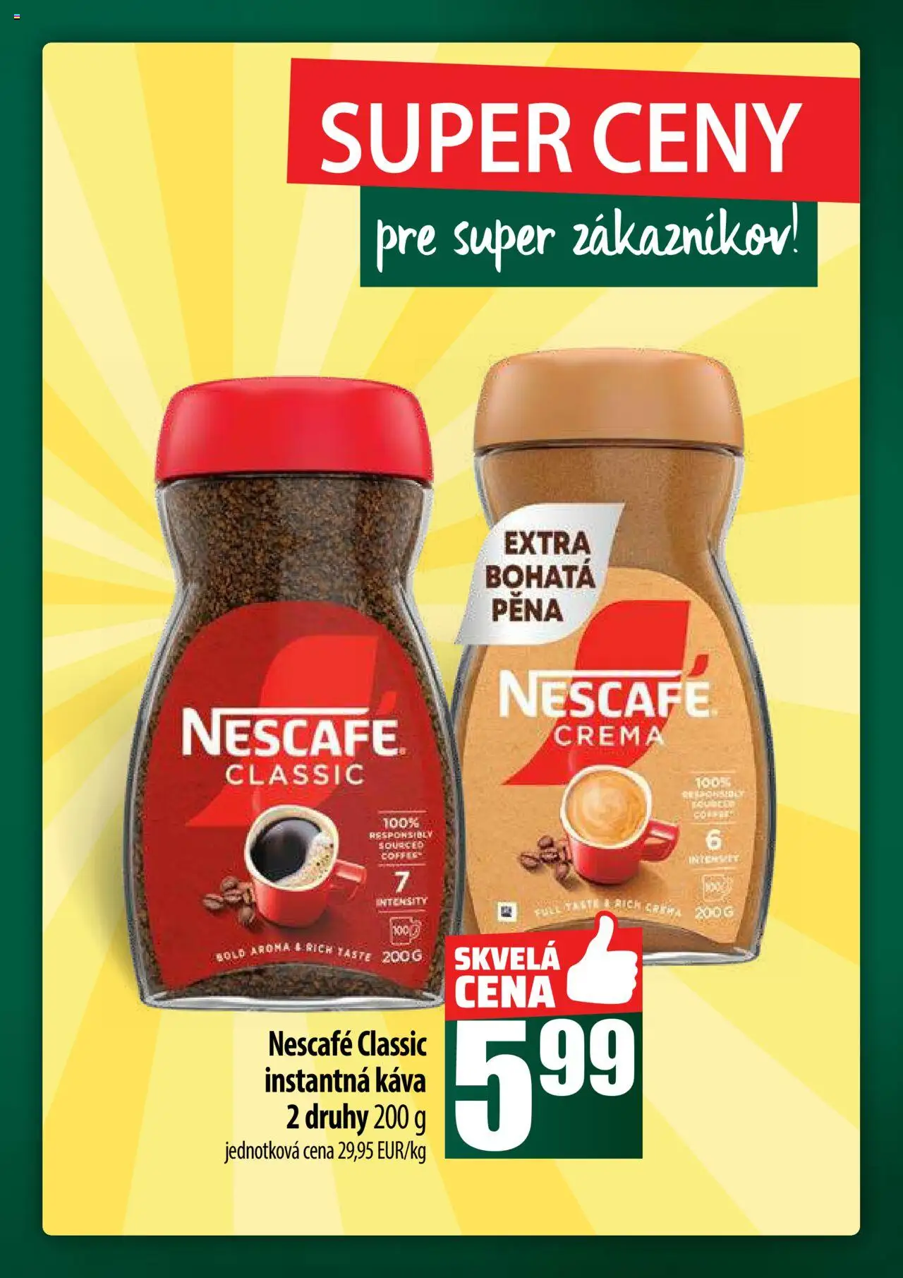 COOP Jednota široká ponuka │ platný od 14.08.2025 | Strana: 35 | Produkty: Káva, Nescafé Classic, Nescafé Crema