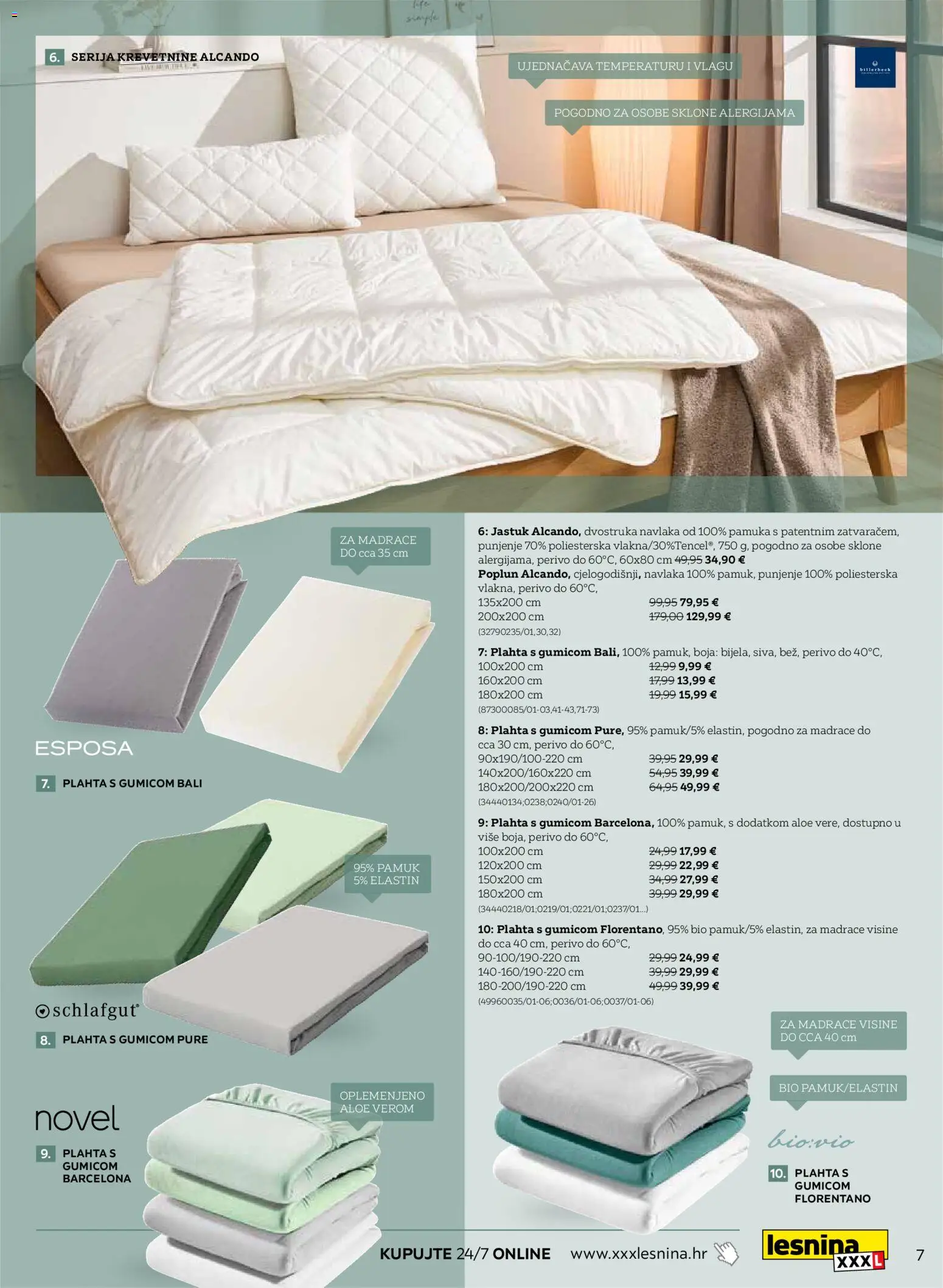 Lesnina katalog | vrijedi od 03.11.2025 | Stranica: 7 | Proizvodi: Jastuk, Plahta, Poplun