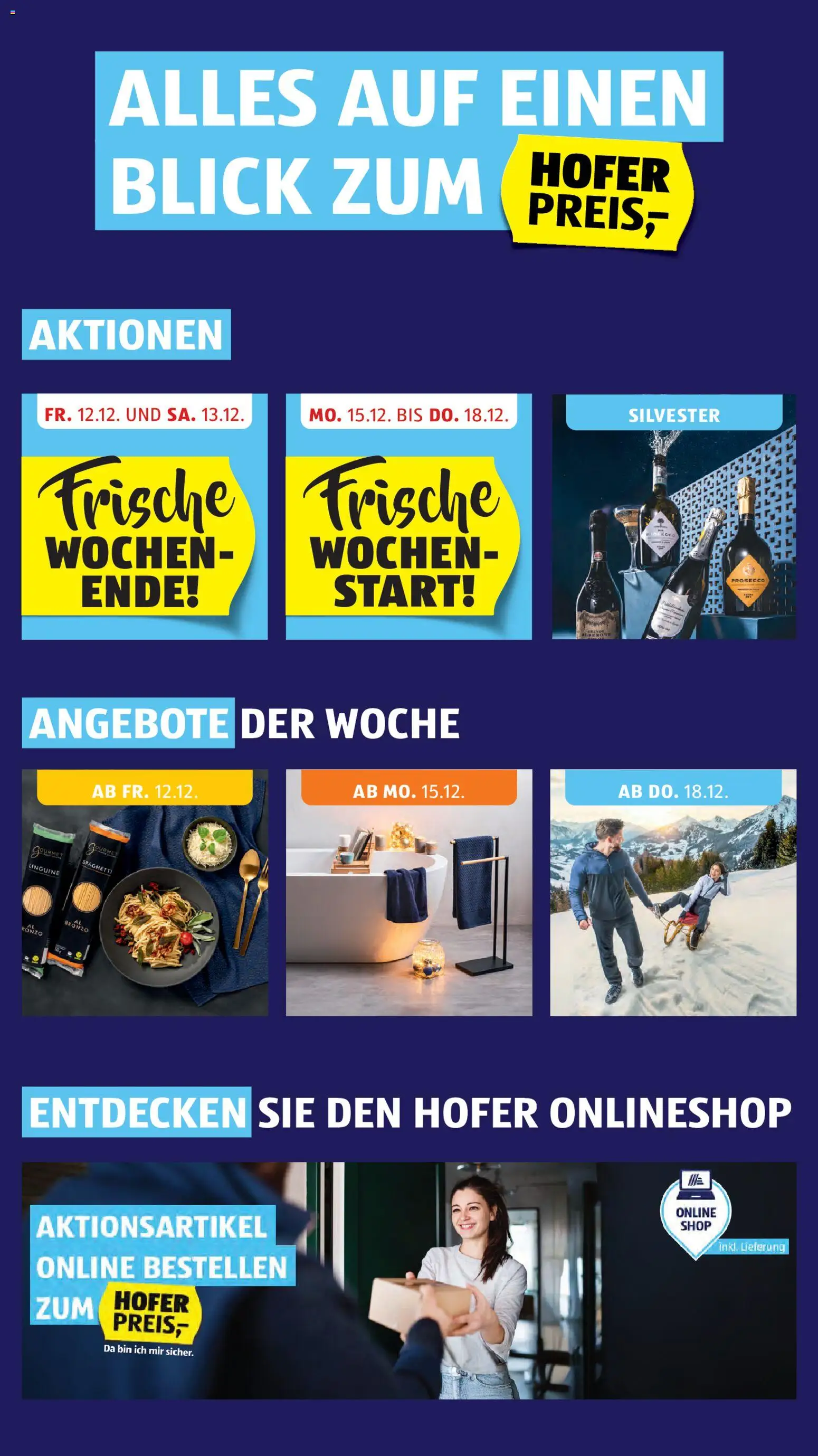 Hofer Flugblatt gültig ab 12.12.2025 | Seite: 2 | Produkte: Hajdina liszt