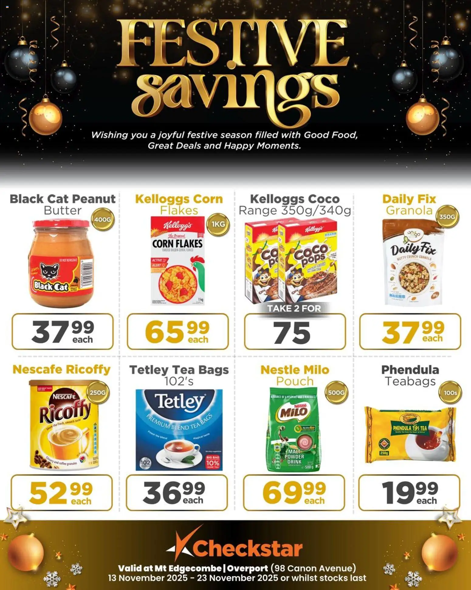 New Check Star catalogue – valid from 13.11.2025 | Page: 5 | Products: Butter, Coffee, Powder, Flakes