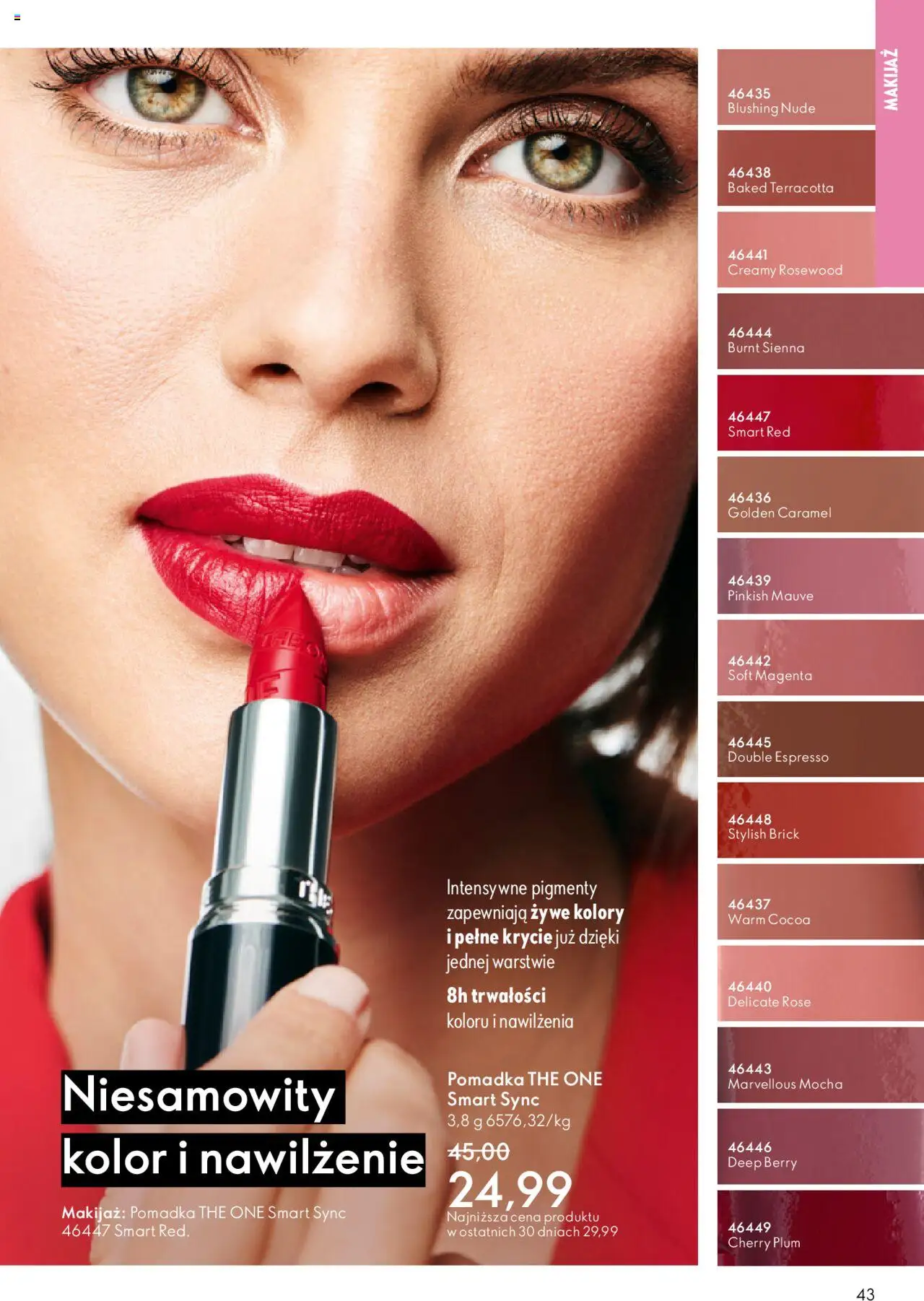 Oriflame Katalog 14 2025 od 01.10.2025 | Strona: 43 | Produkty: Pomadka, Makijaż