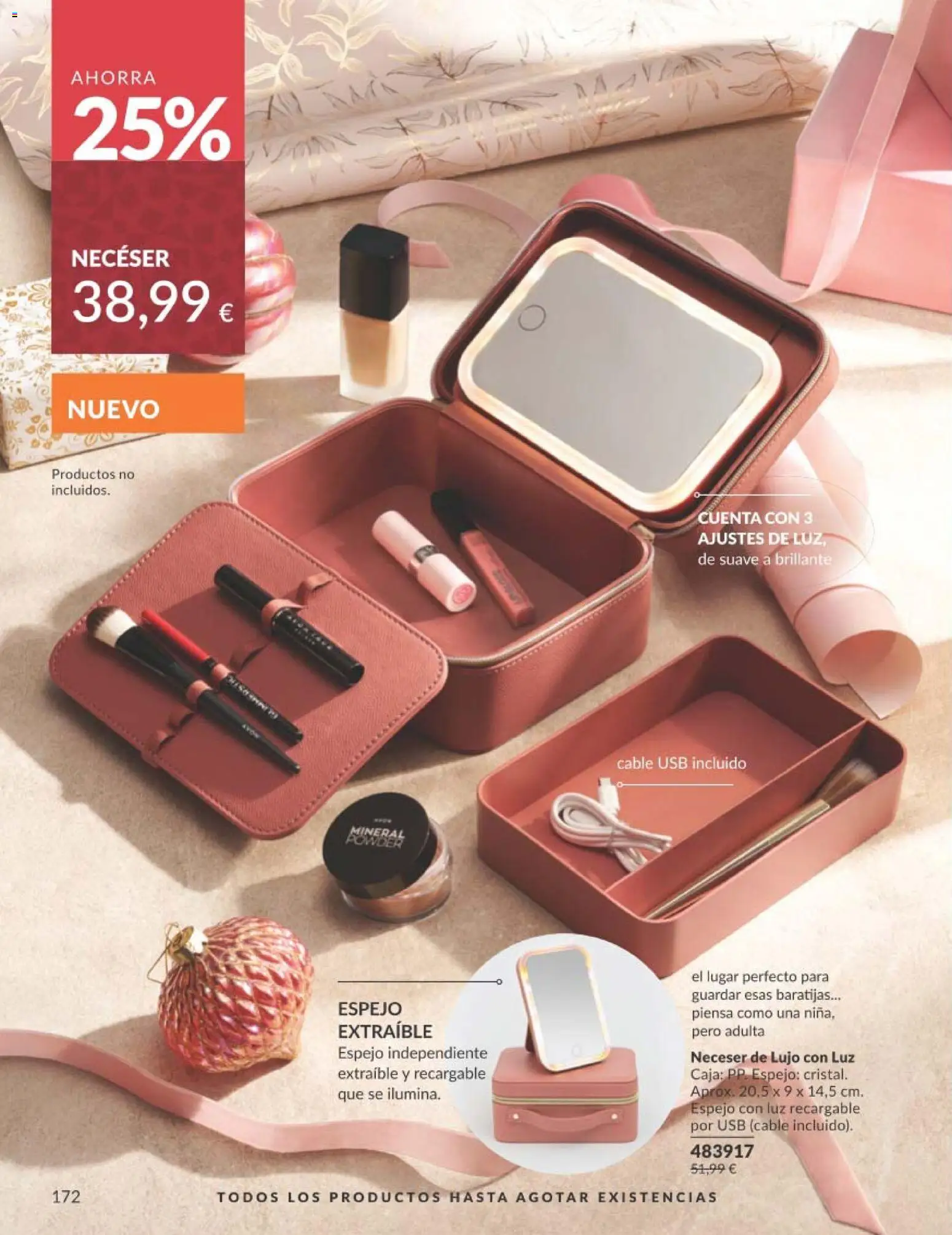 Catálogo AVON campaña 11 Black Friday │ válido desde el 01.11.2025 | Página: 172 | Productos: USB, Caja, Espejo, Neceser