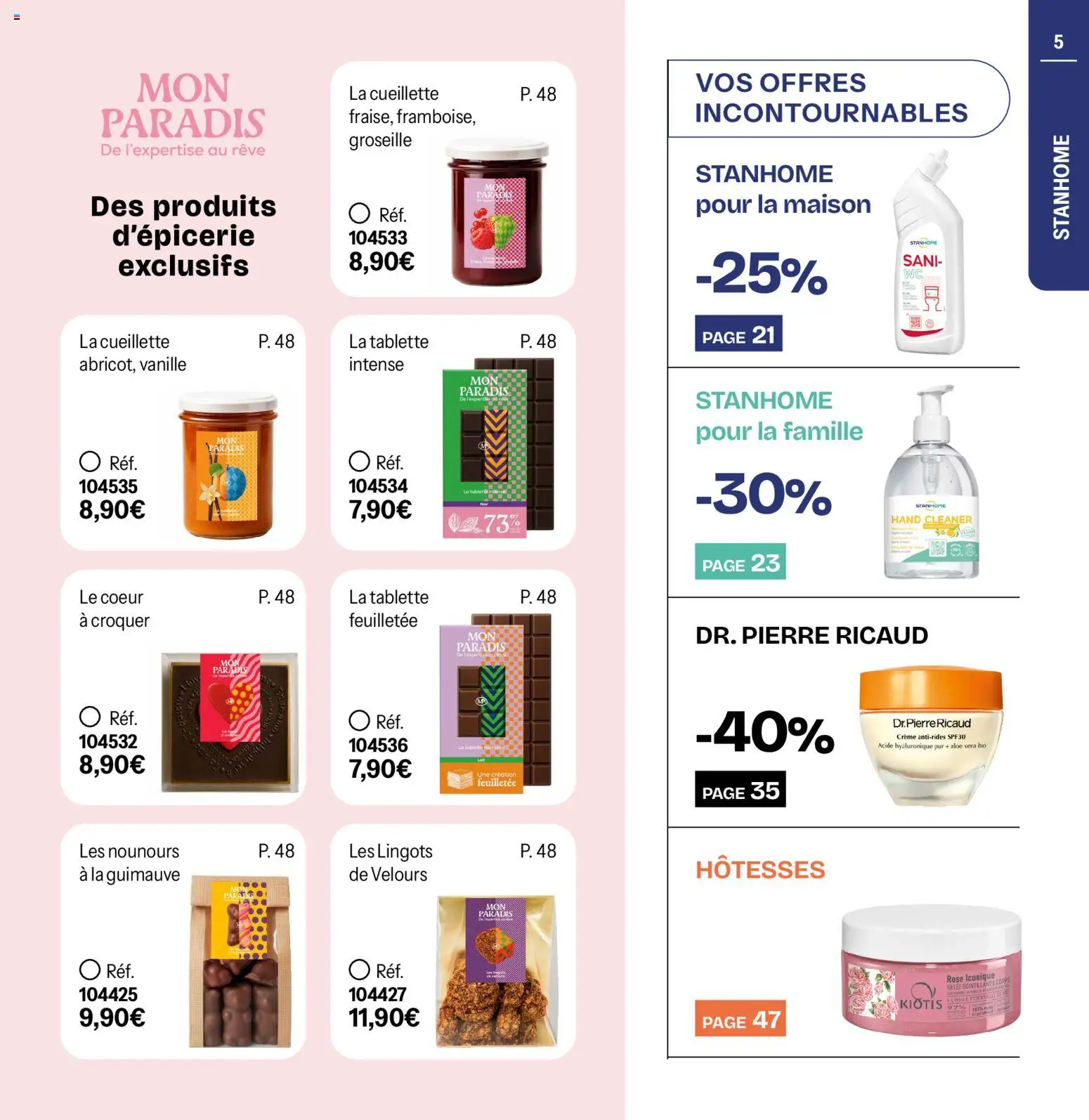 {H1} | Page: 5 | Produits: Body, Groseille, Gelée, Crème