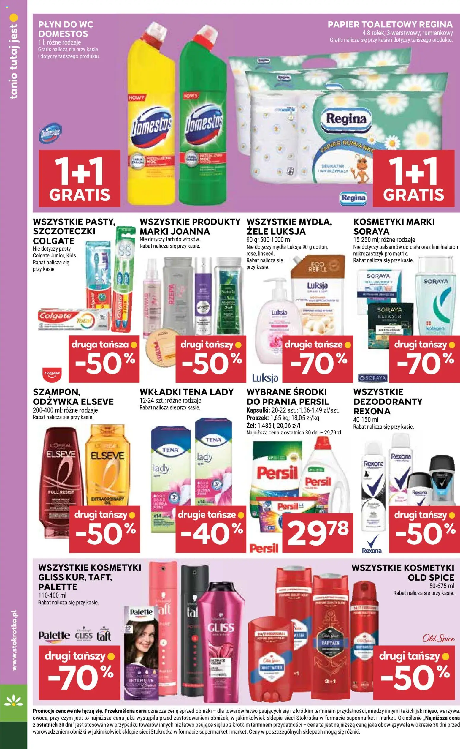 Stokrotka Gazetka od 23.10.2025 | Strona: 30 | Produkty: Papier toaletowy, Persil, Kosmetyki, Old spice