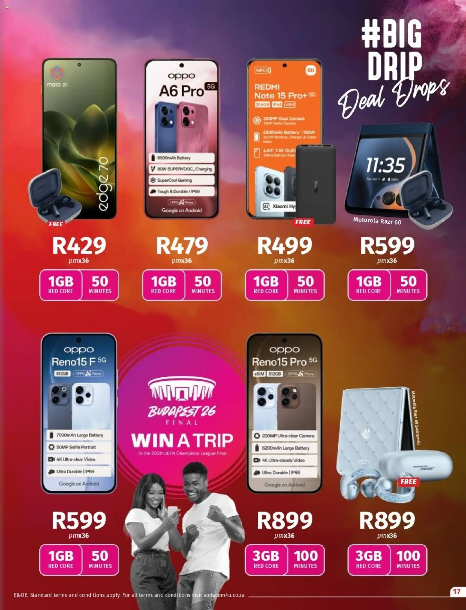 New Vodacom catalogue – valid from 06.03.2026 | Page: 17 | Products: Camera, Cable, Battery, Charger