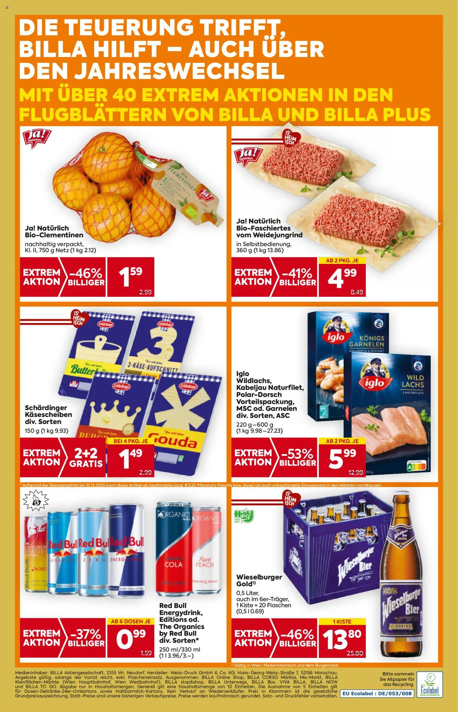 Billa Flugblatt gültig ab 27.12.2025 | Seite: 16 | Produkte: Bier