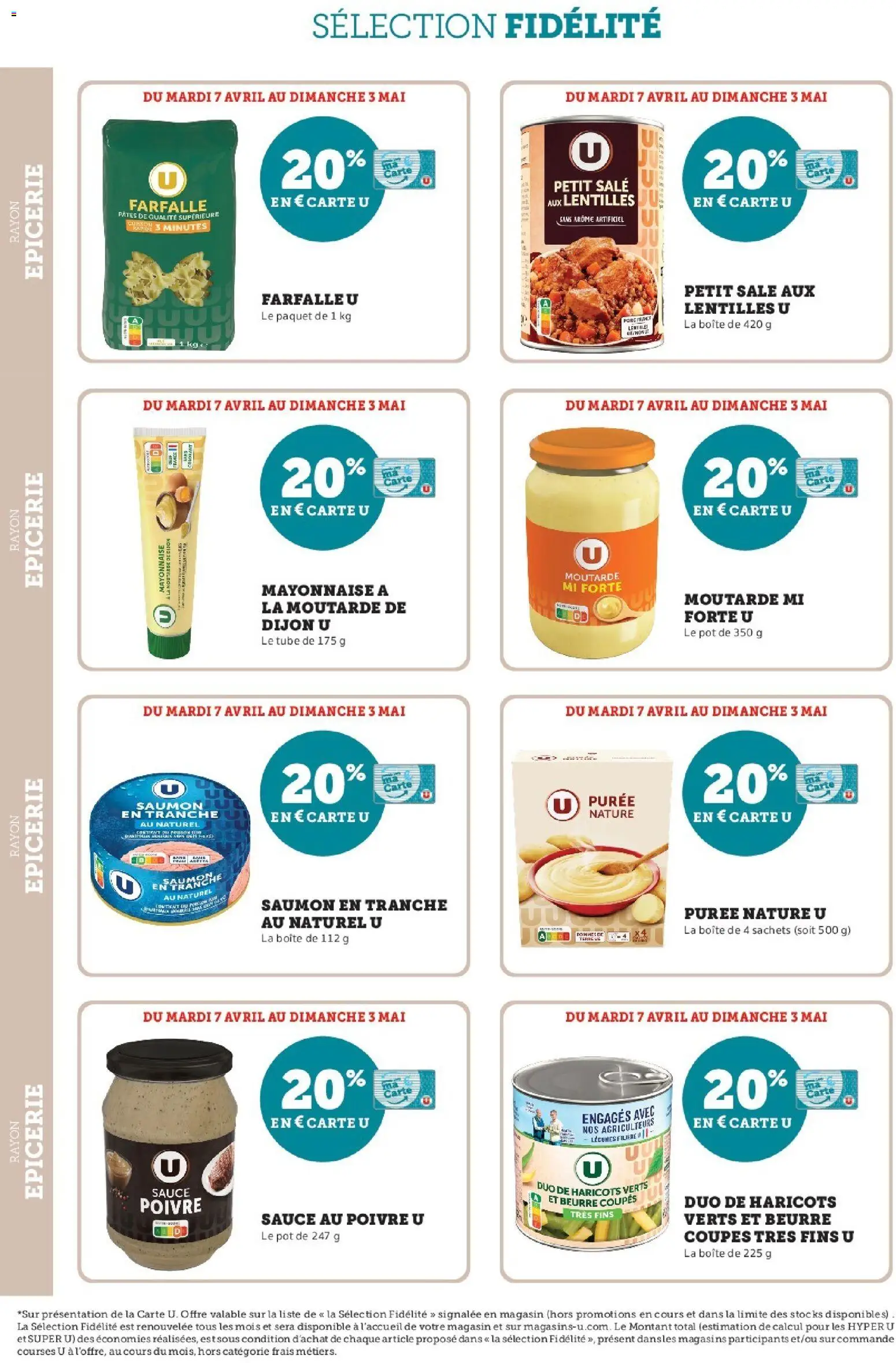 {H1} | Page: 22 | Produits: Haricots verts, Poivre, Mayonnaise, Moutarde