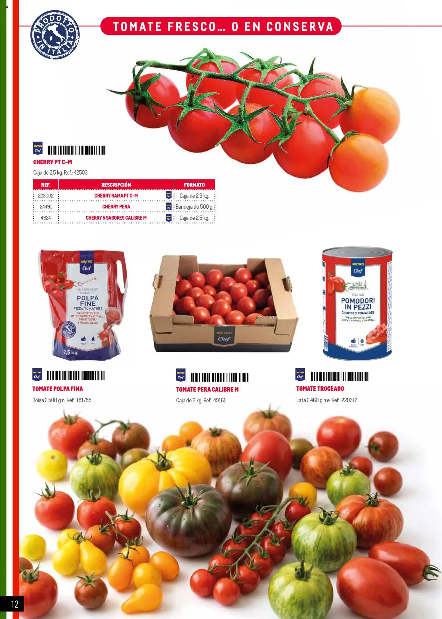 Makro Restaurantes italianos Prat │ válido desde el 27.03.2026 | Página: 12 | Productos: Pizza, Bolsa, Bandeja, Caja
