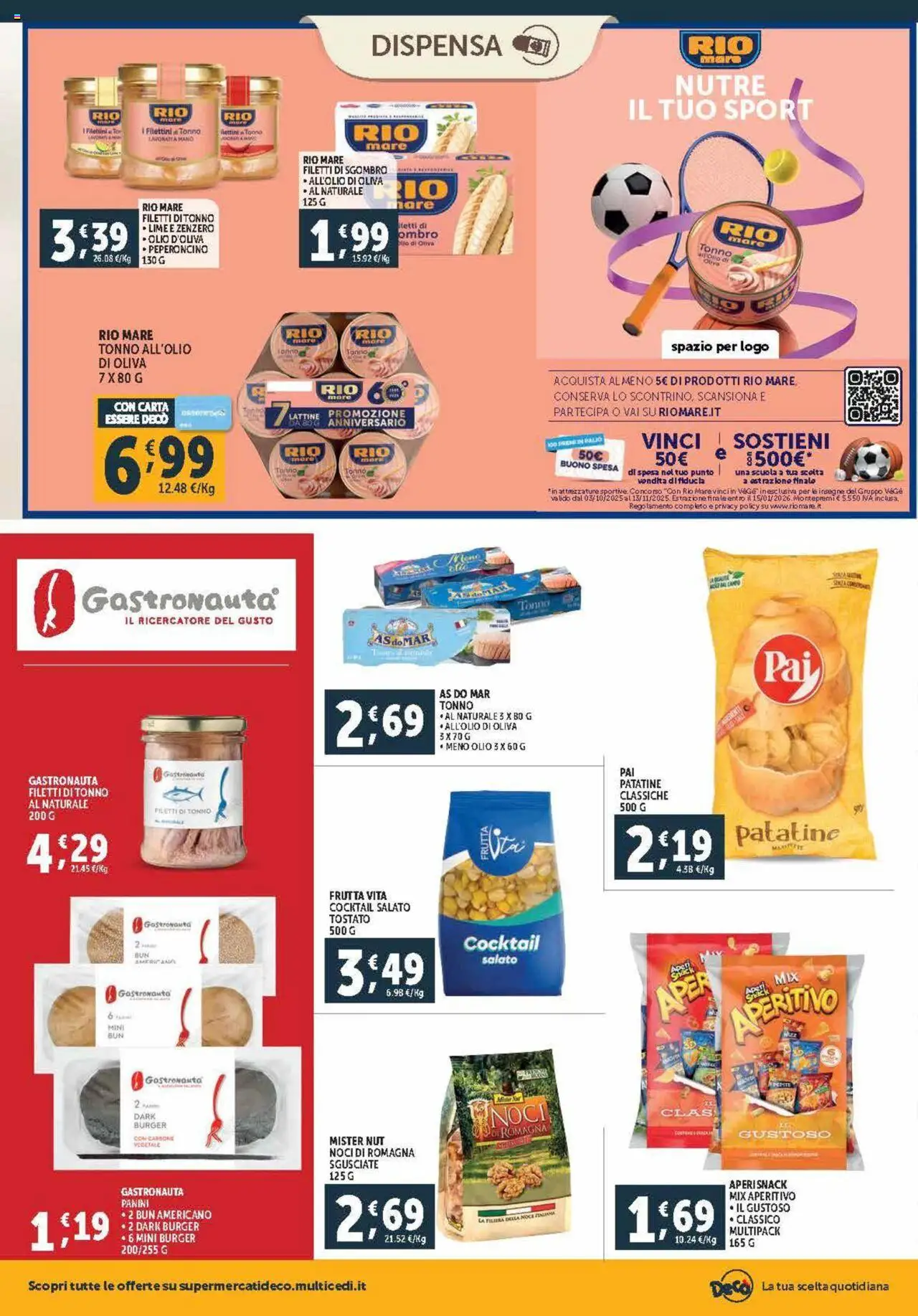 Volantino Decò del 03.10.2025 | Pagina: 12 | Prodotti: Frutta, Lime, Tonno, Sgombro