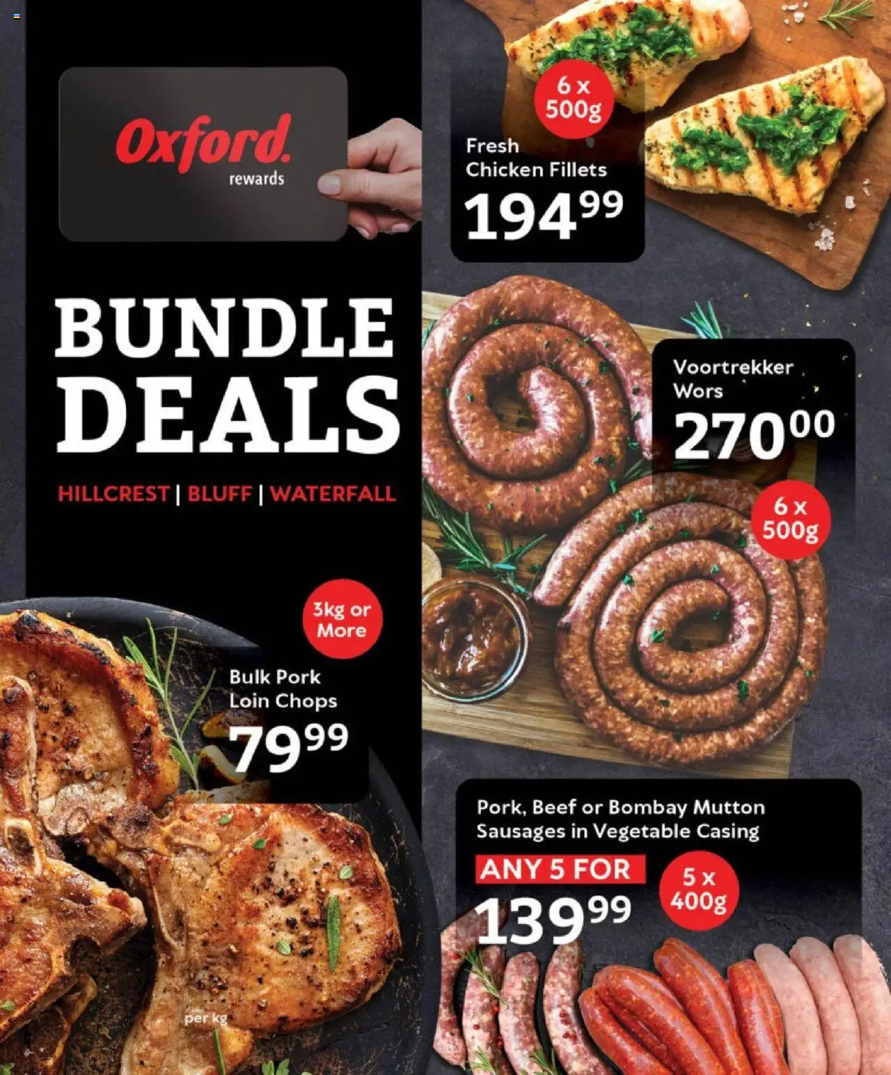 Oxford Freshmarket - Bundle Deals │ valid from 20.08.2025 | Page: 1 | Products: Chicken, Pork, Beef