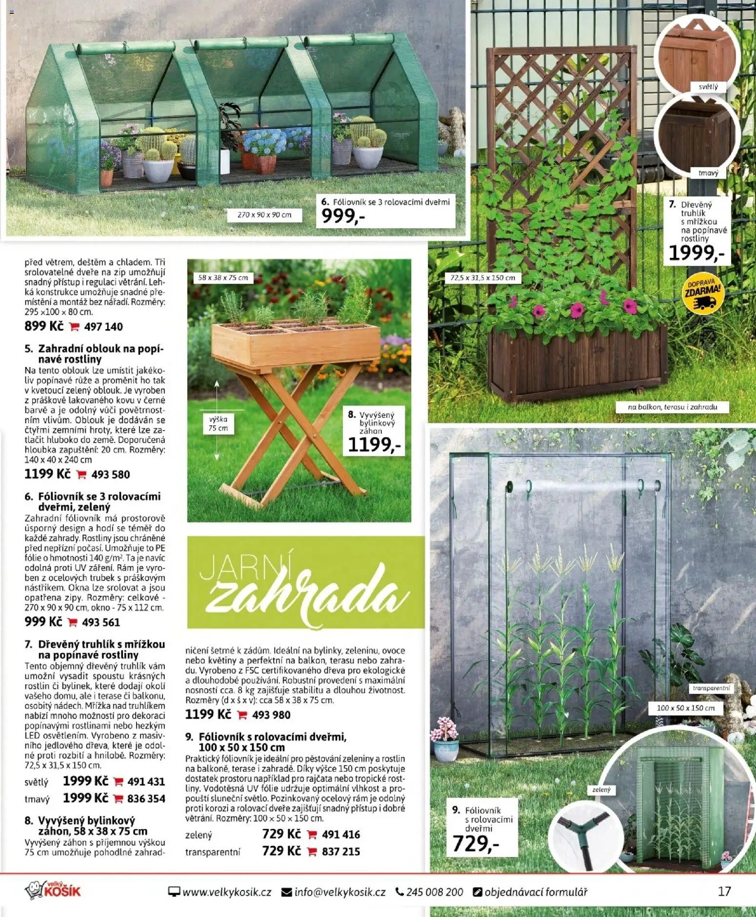 Velký Košík katalog duben 2026 od 01.04.2026 | Strana: 17 | Produkty: Ovoce, Fólie, Rostliny, LED