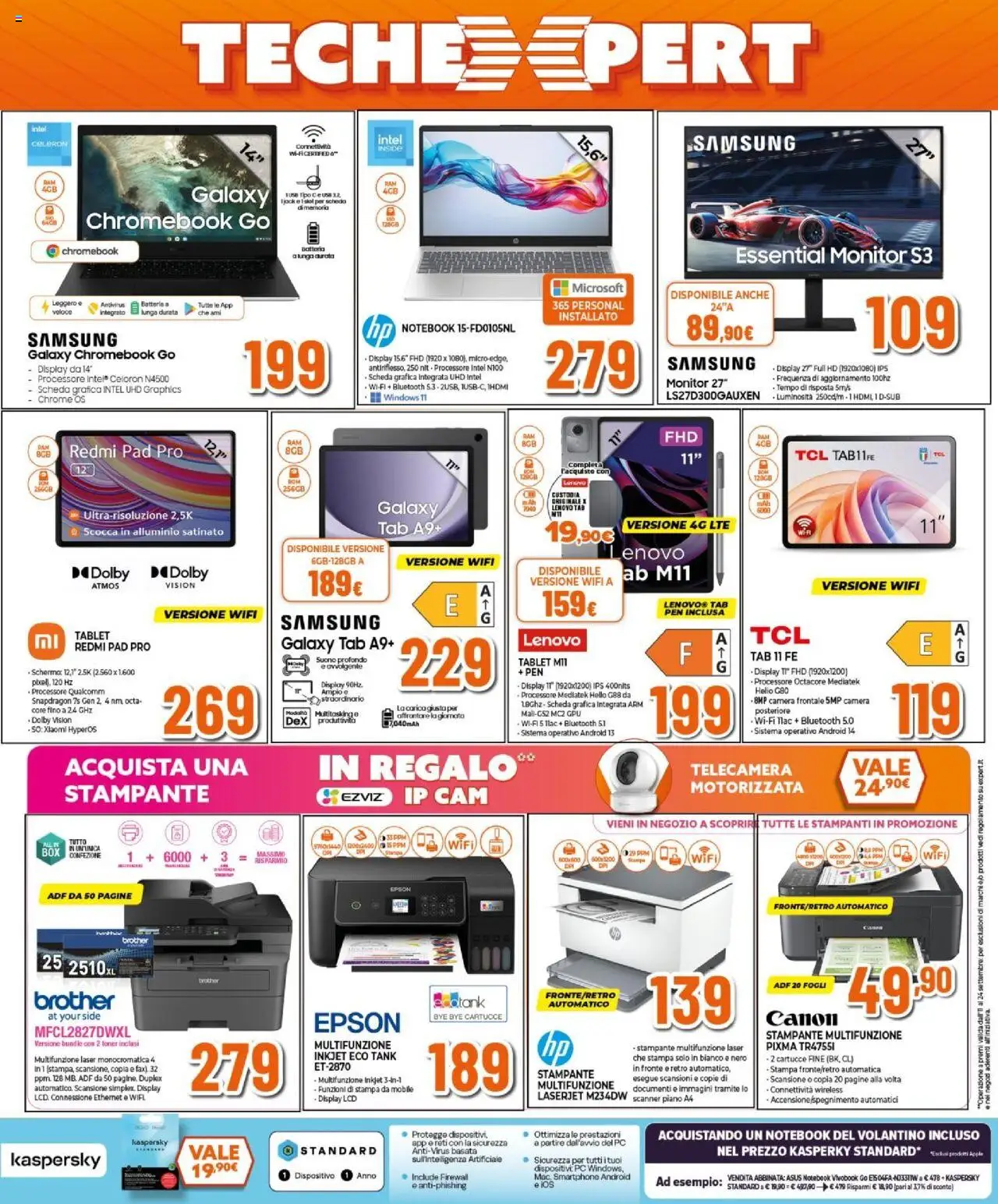 Volantino Expert del 11.09.2025 | Pagina: 21 | Prodotti: Tablet, PC, Stampa, Batteria