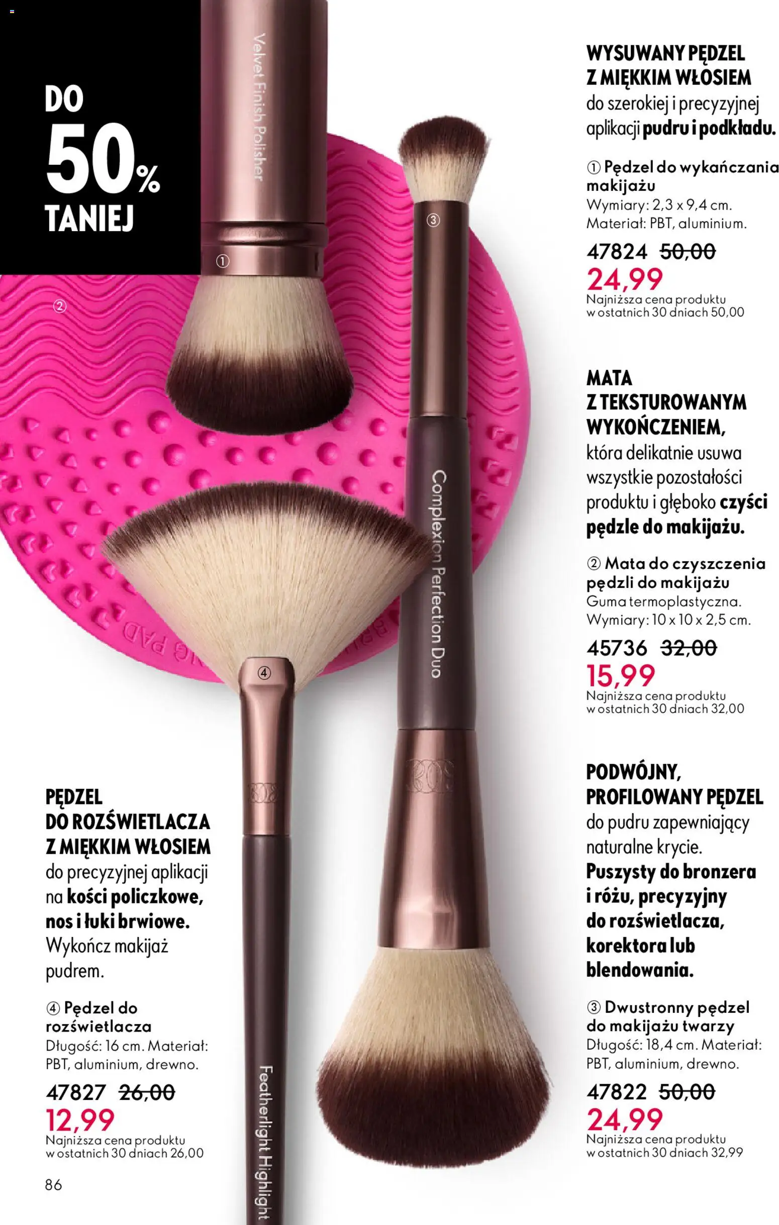 Oriflame Katalog 7 2026 od 06.05.2026 | Strona: 86 | Produkty: Pędzel, Makijaż, Finish