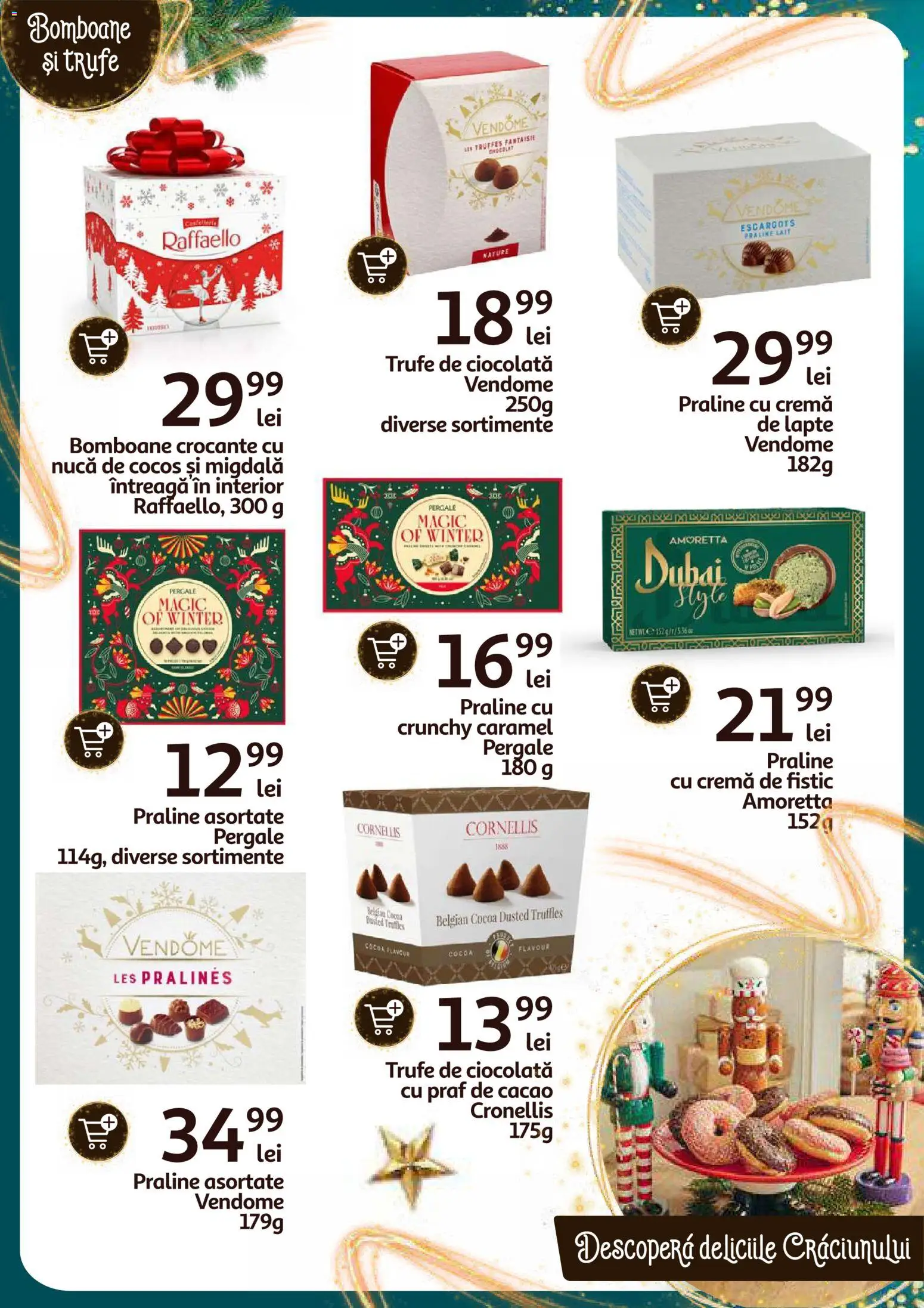 Noul catalog Auchan – valabil de la 26.11.2025 | Pagină: 26 | Produse: Praline, Cremă, Ciocolată, Bomboane