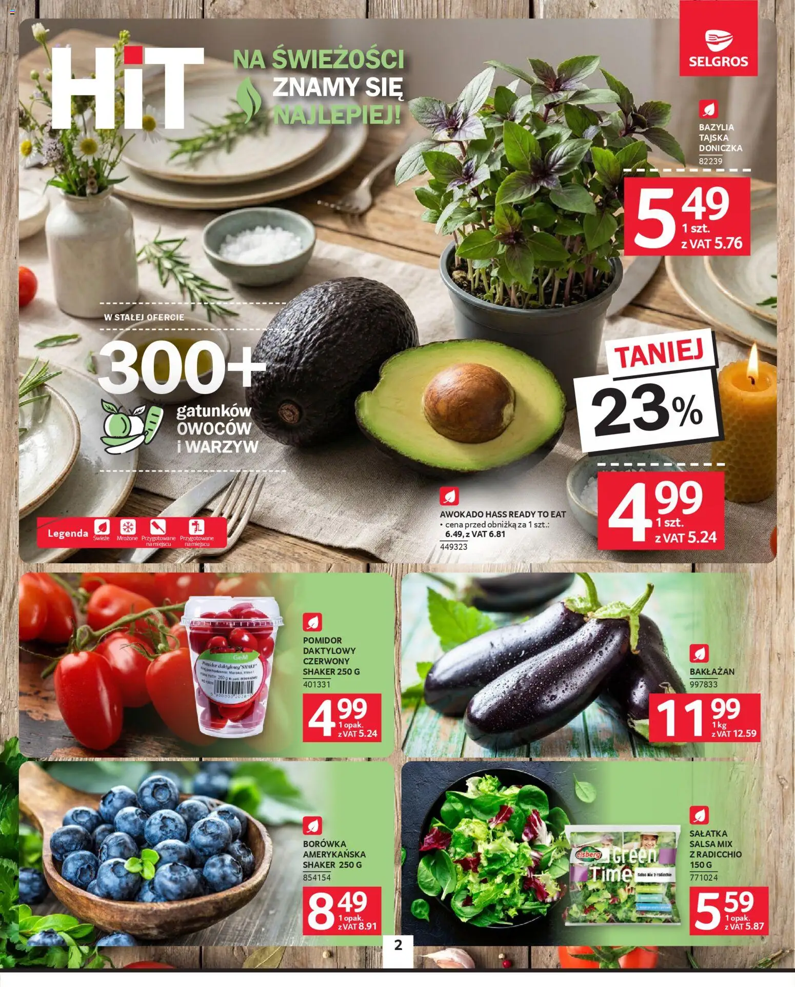 Selgros cash&carry Gazetka od 19.02.2026 | Strona: 2 | Produkty: Bakłażan, Bazylia, Doniczka, Sałatka