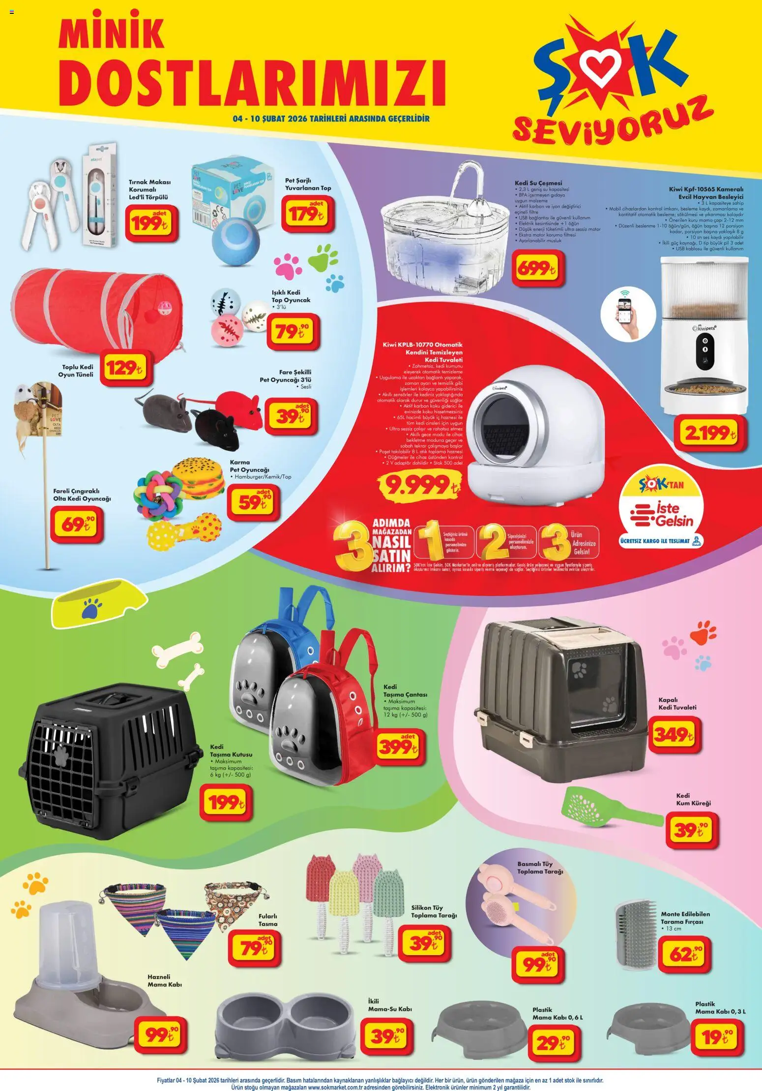 Şok Market Katalog - 04.02.2026 tarihinden itibaren geçerlidir | Sayfa: 3 | Ürünler: Olta Kedi Oyuncağı, Koku, Tırnak makası, Bağlayıcı