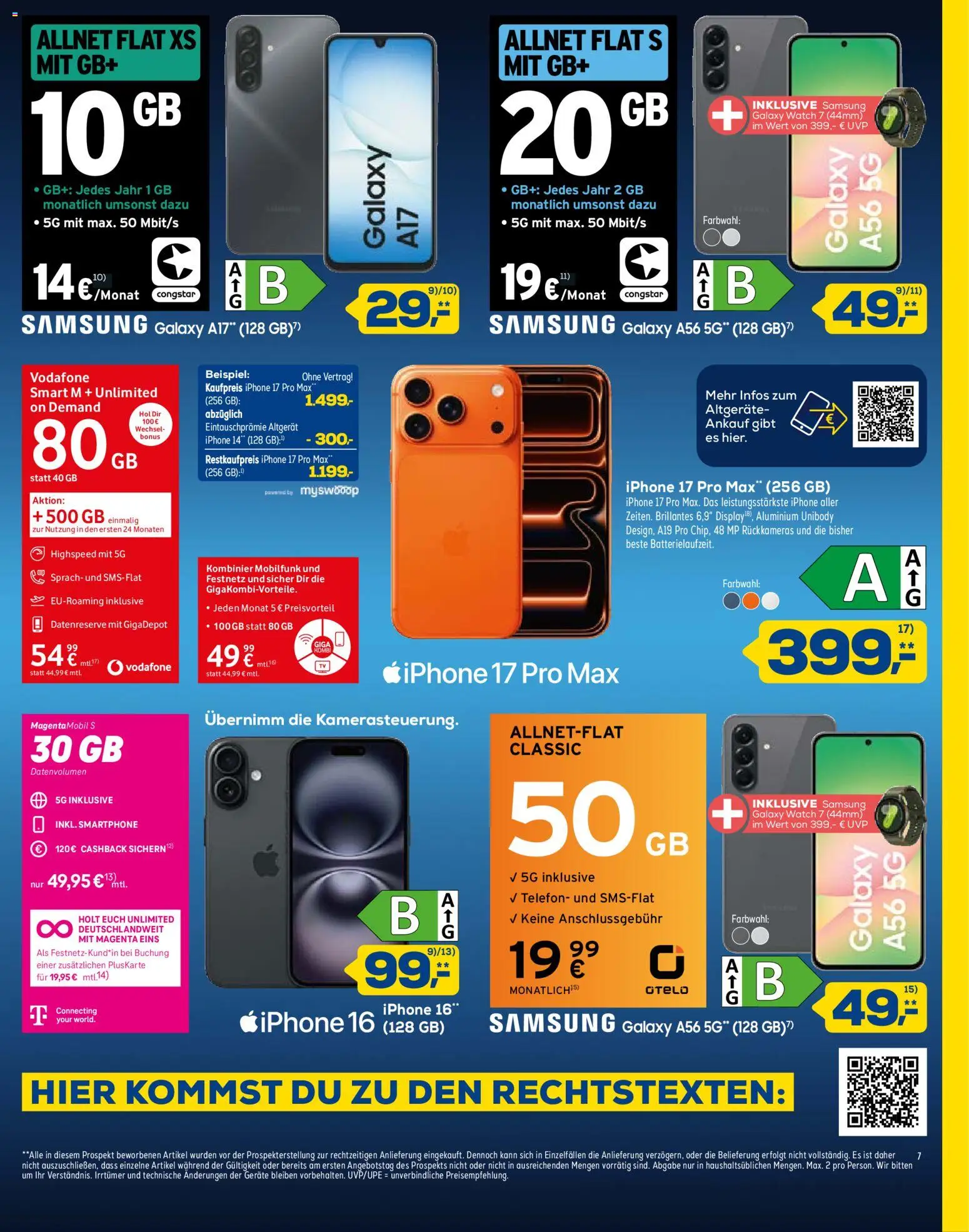 Euronics Prospekt 	 – gültig ab 31.12.2025 | Seite: 7 | Produkte: Samsung, Iphone, Telefon, Smartphone