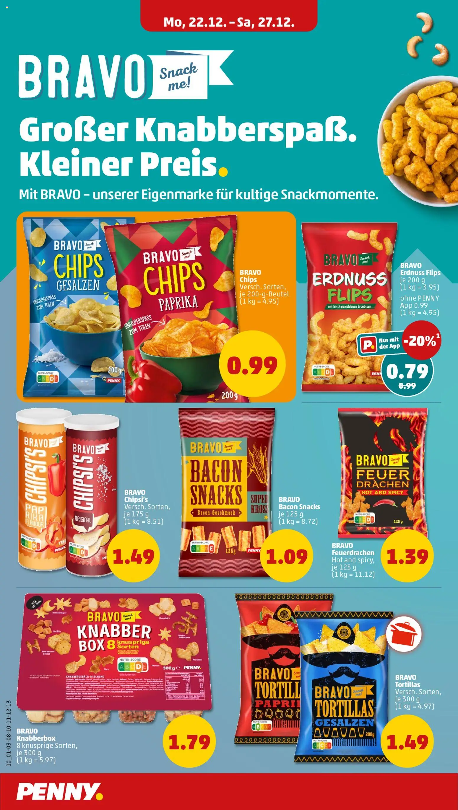 Penny Prospekt 	 – gültig ab 22.12.2025 | Seite: 14 | Produkte: Box, Paprika, Chips