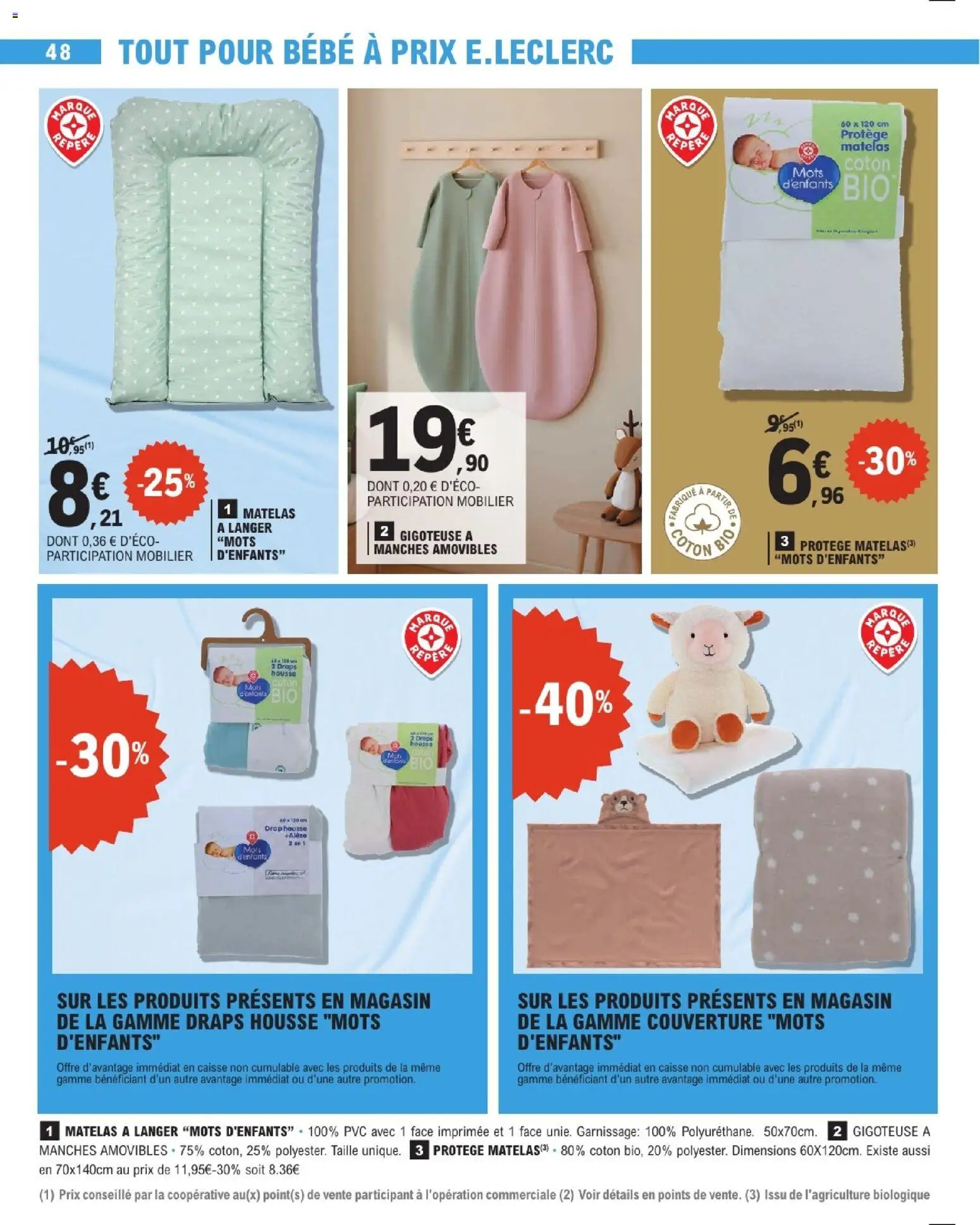 {H1} | Page: 48 | Produits: Coton, Matelas, Couverture