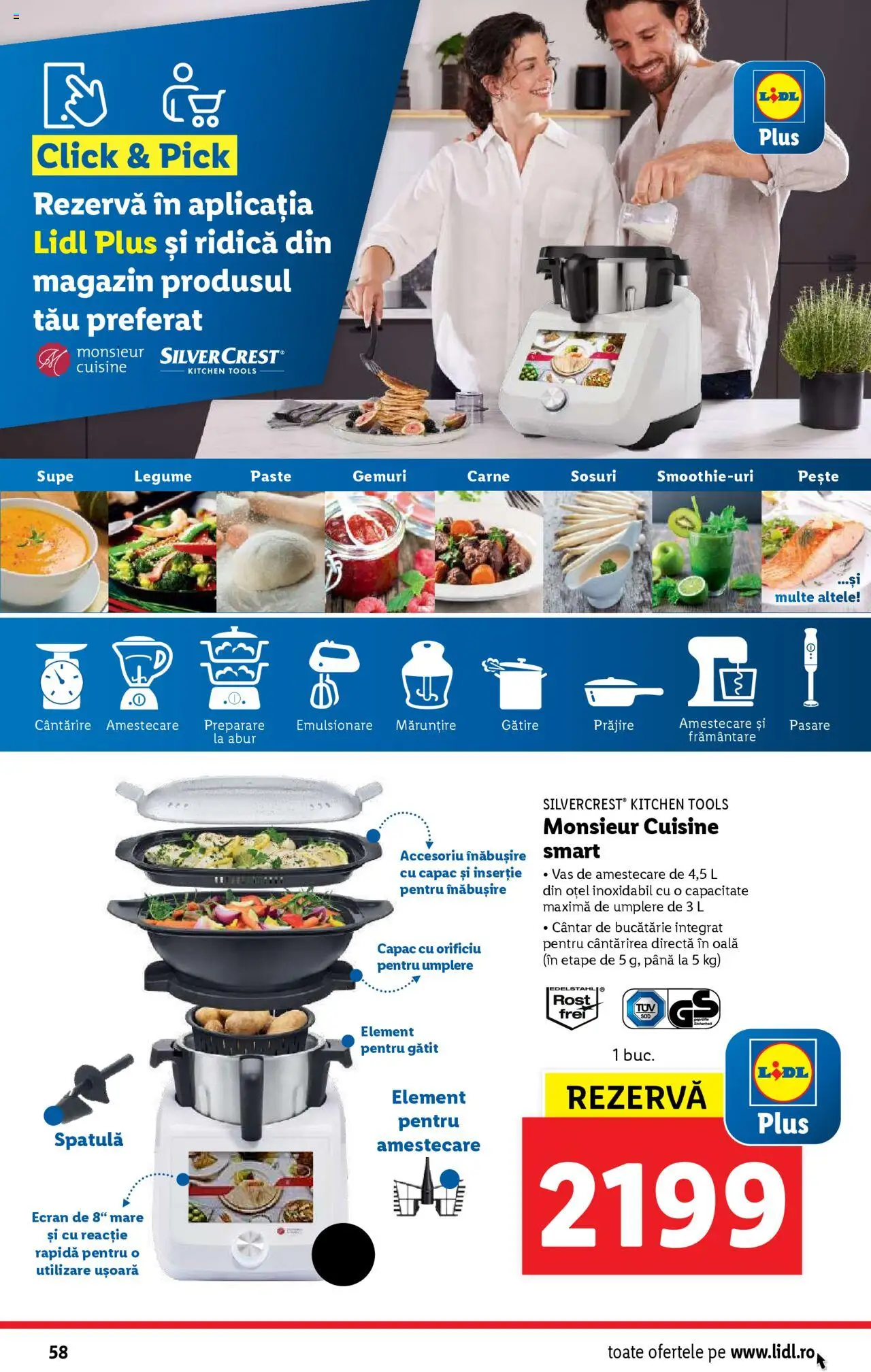 Catalog Lidl – valabil de la 30.06.2025 | Pagină: 58 | Produse: Oală, Cântar, Bucătărie, Pește