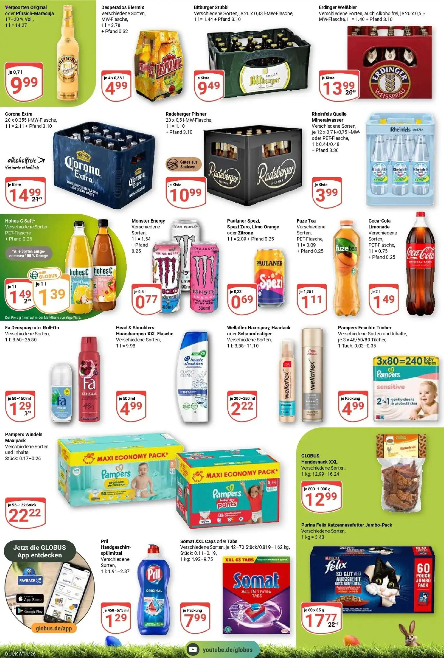 Globus prospekt Duisburg	 – gültig ab 30.03.2026 | Seite: 11 | Produkte: Fuze tea, Fanta, Erdinger, Hohes c