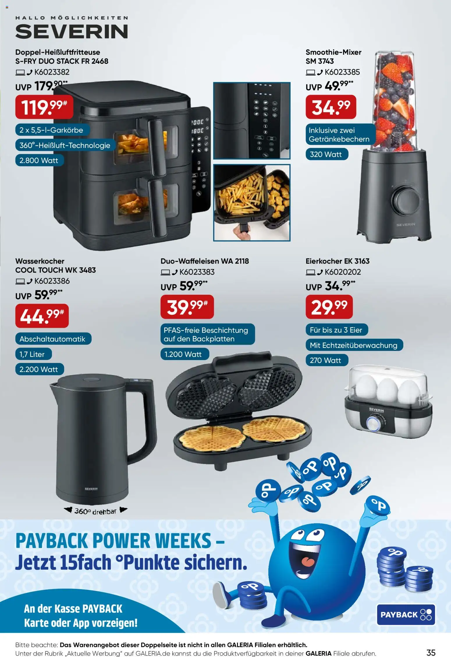 Galeria Karstadt Kaufhof Prospekt 	 – gültig ab 04.03.2026 | Seite: 35 | Produkte: Wasserkocher, Eier, Eierkocher