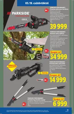 Lidl akciós újság - amely érvényes a következő dátumtól: 19.03.2026 | Oldal: 23