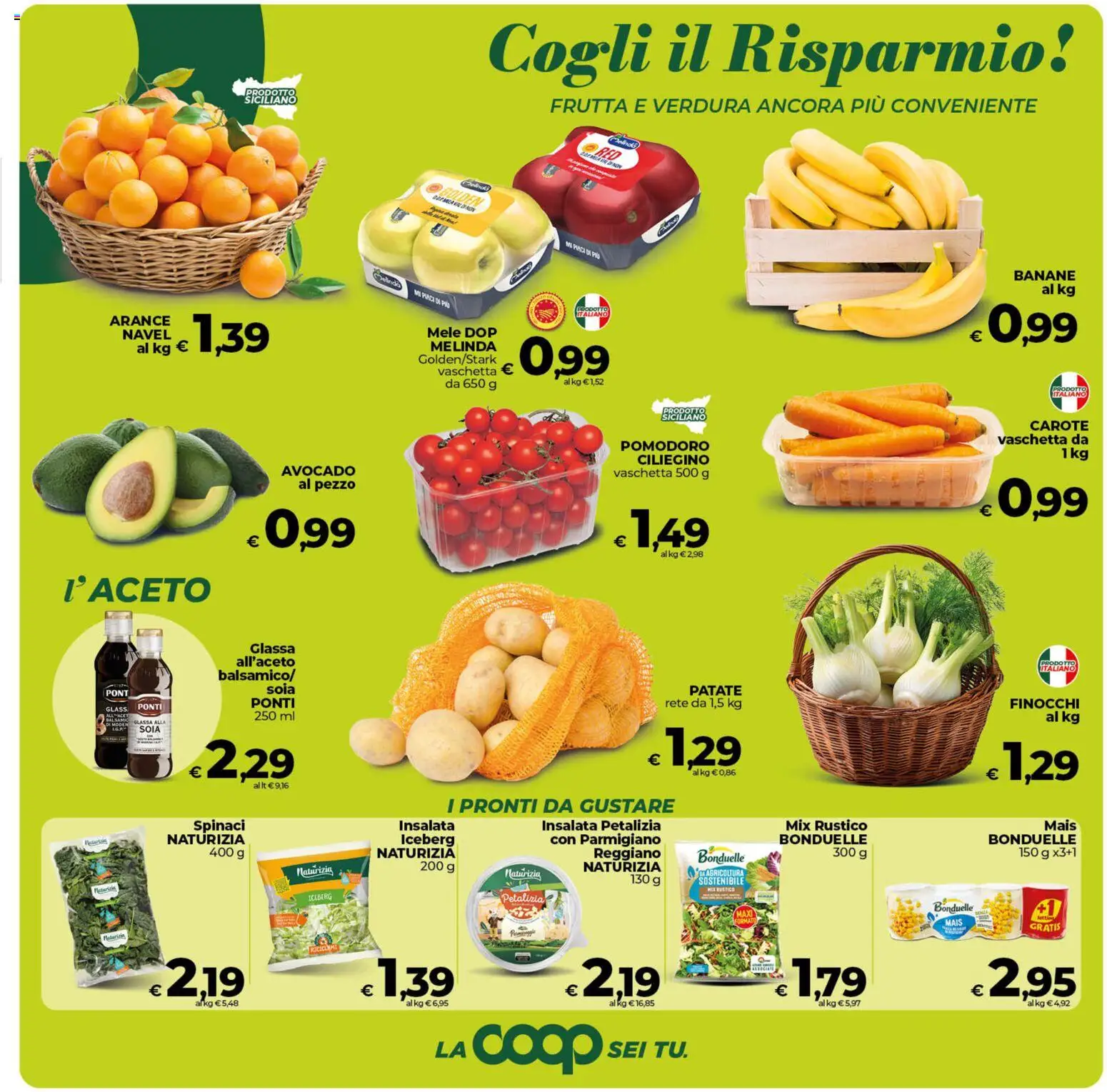 Volantino COOP del 29.01.2026 | Pagina: 15 | Prodotti: Arance, Avocado, Pomodoro, Mais