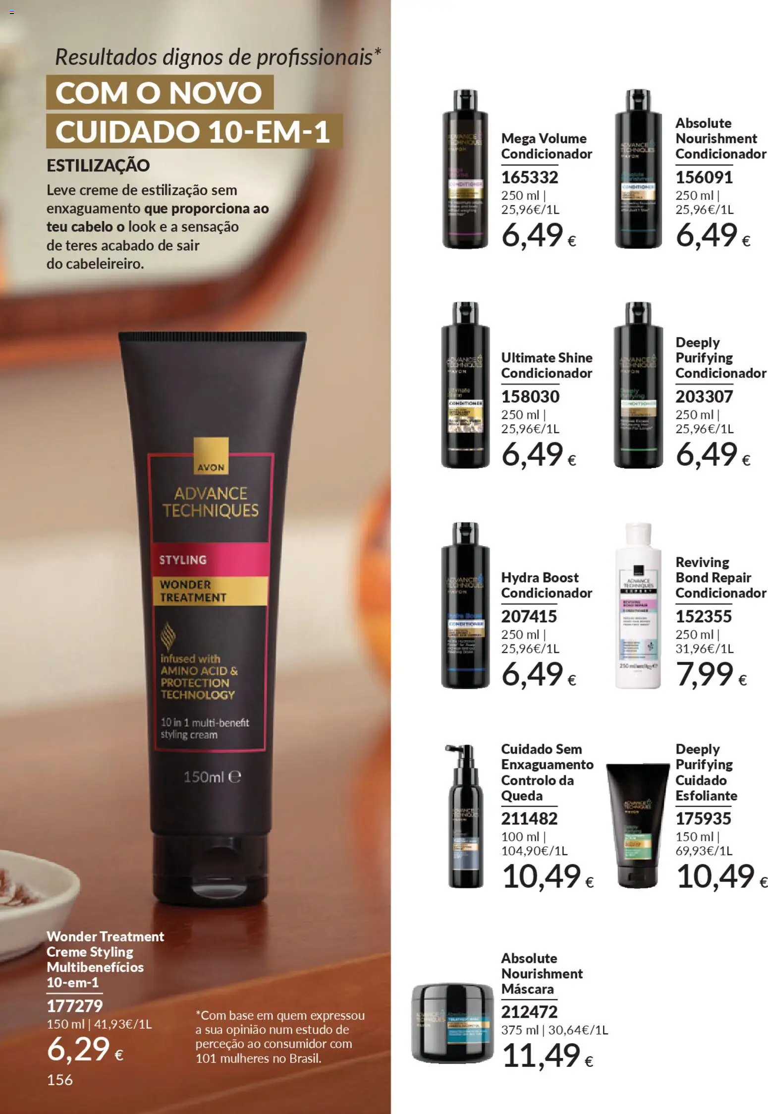 Catálogo Avon Campanha 1 │ válido de 01.01.2026 | Página: 156 | Produtos: Condicionador, Base, Creme