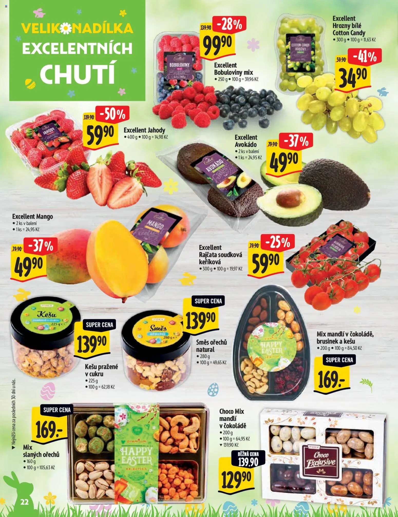 Albert katalog - Hypermarket od 25.03.2026 | Strana: 22 | Produkty: Mango, Jahody, Avokádo, Hrozny