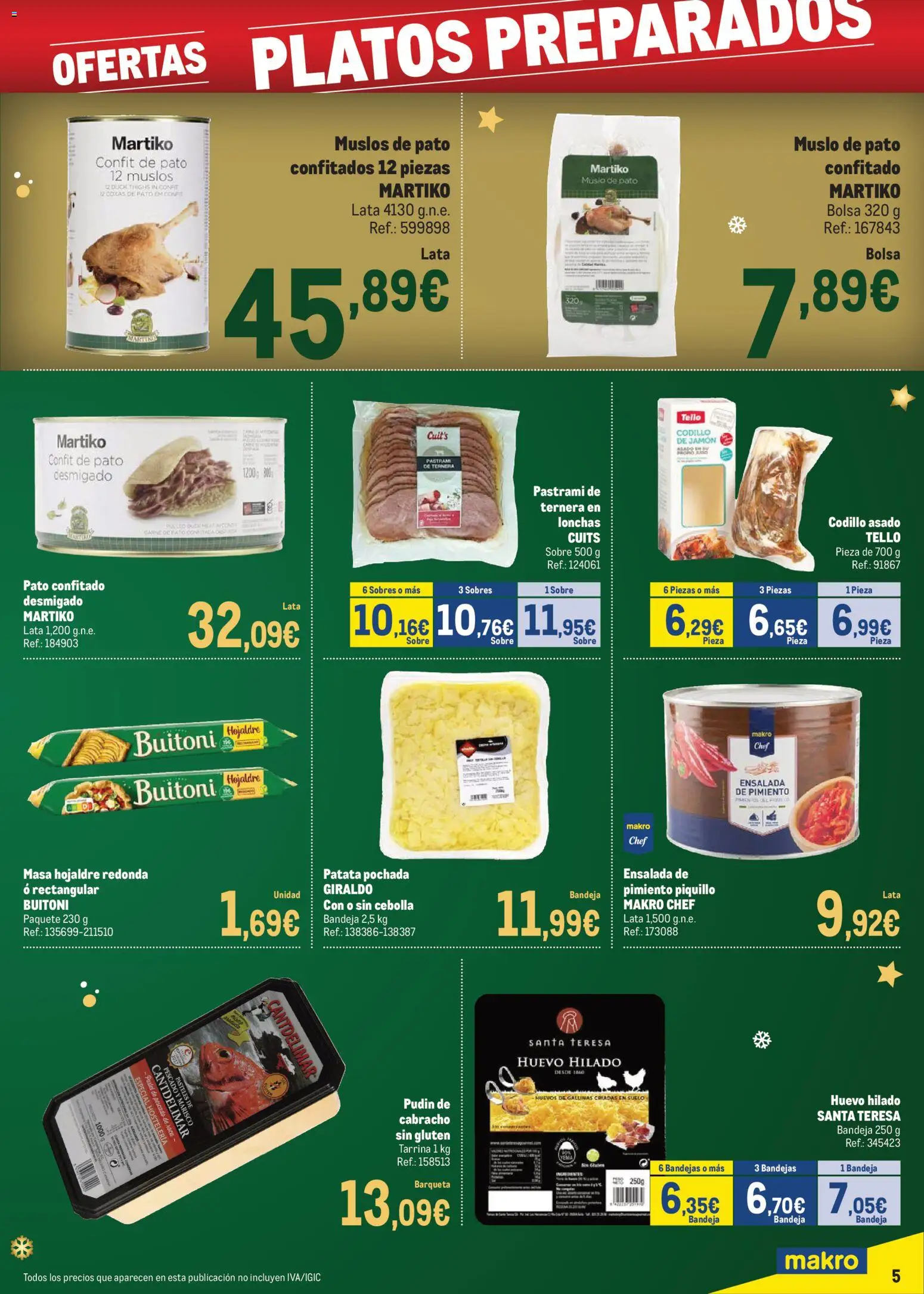 Makro - Precios Centro │ válido desde el 24.11.2025 | Página: 5 | Productos: Jamón, Pescado, Κάδος απορρυμάτων, Παγωμένο τσάι