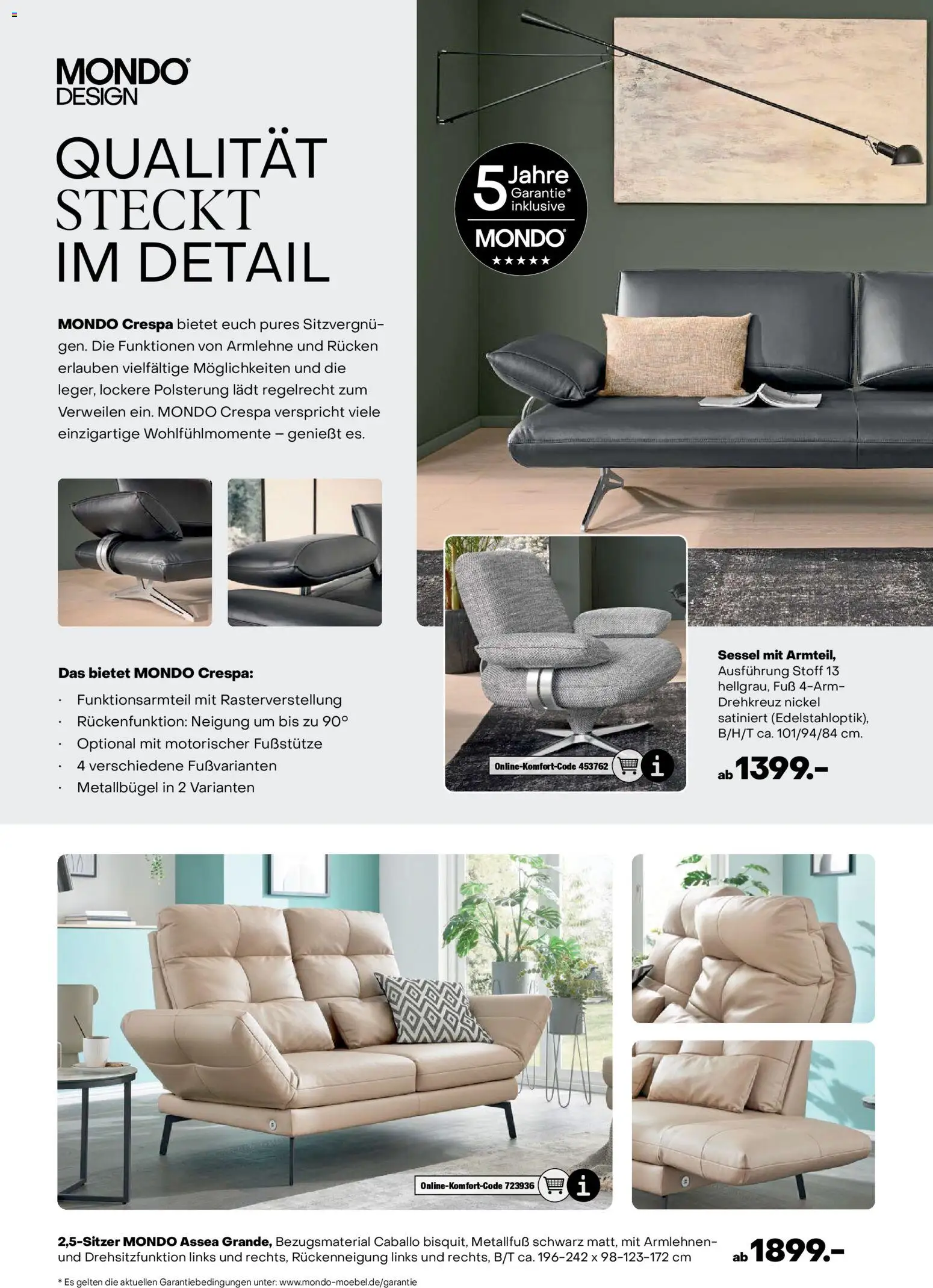 Ostermann Endlich Herbst MONDO Prospekt – gültig ab 25.10.2025 | Seite: 14 | Produkte: Sessel
