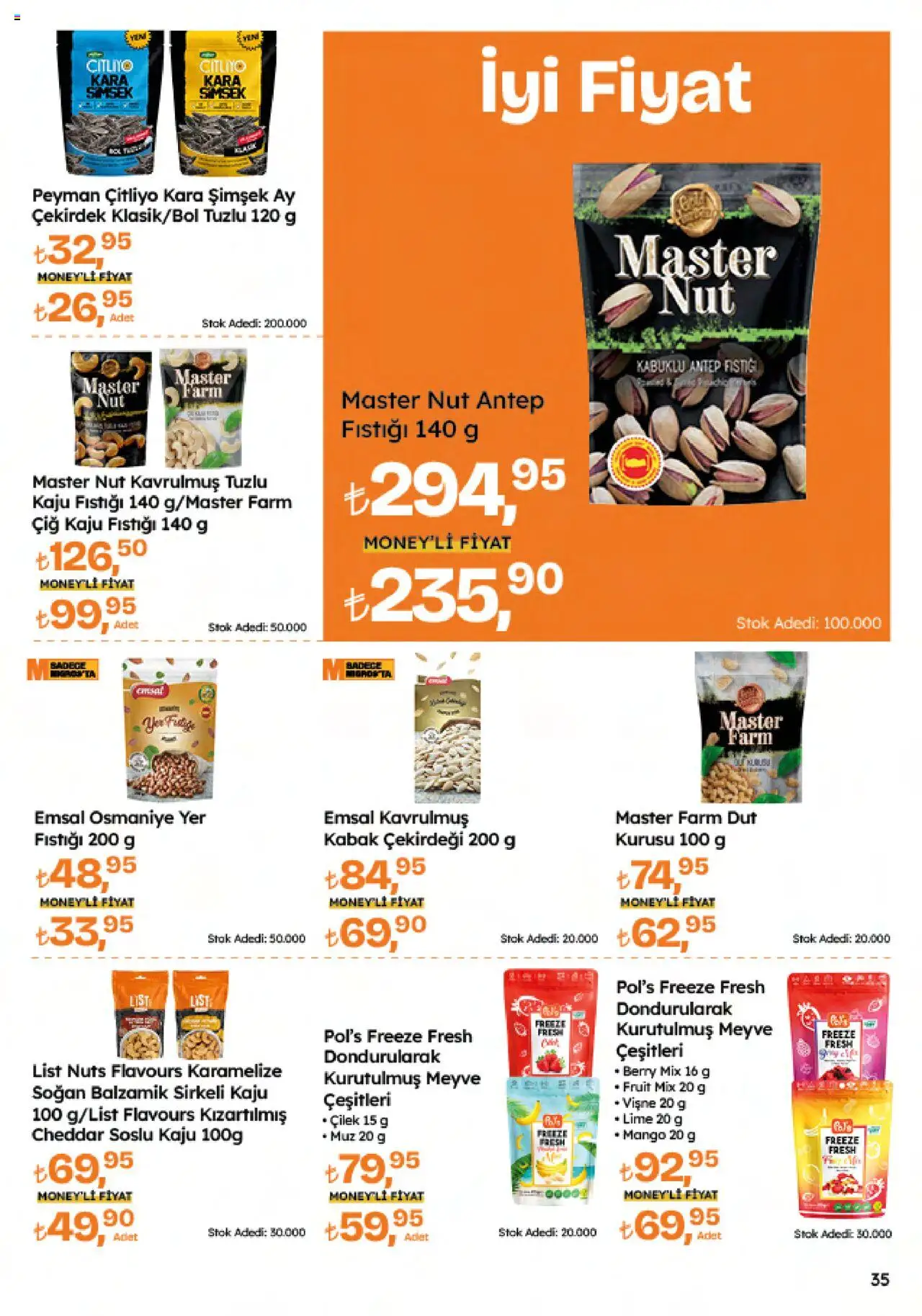 Migros Katalog - Migroskop - 09.10.2025 tarihinden itibaren geçerlidir | Sayfa: 35 | Ürünler: Kabak, Muz, Çilek, Dut