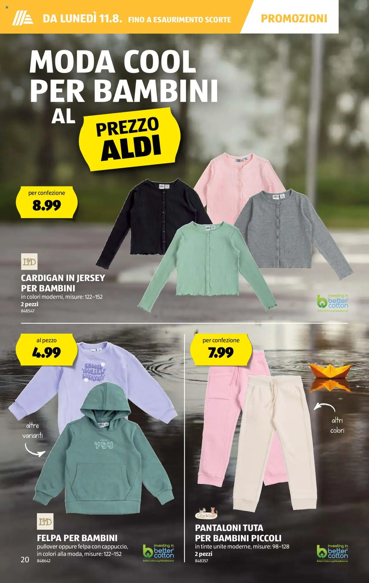 Aldi Volantino ab 07.08.2025 | Seite: 20 | Produkte: Cardigan, Pullover